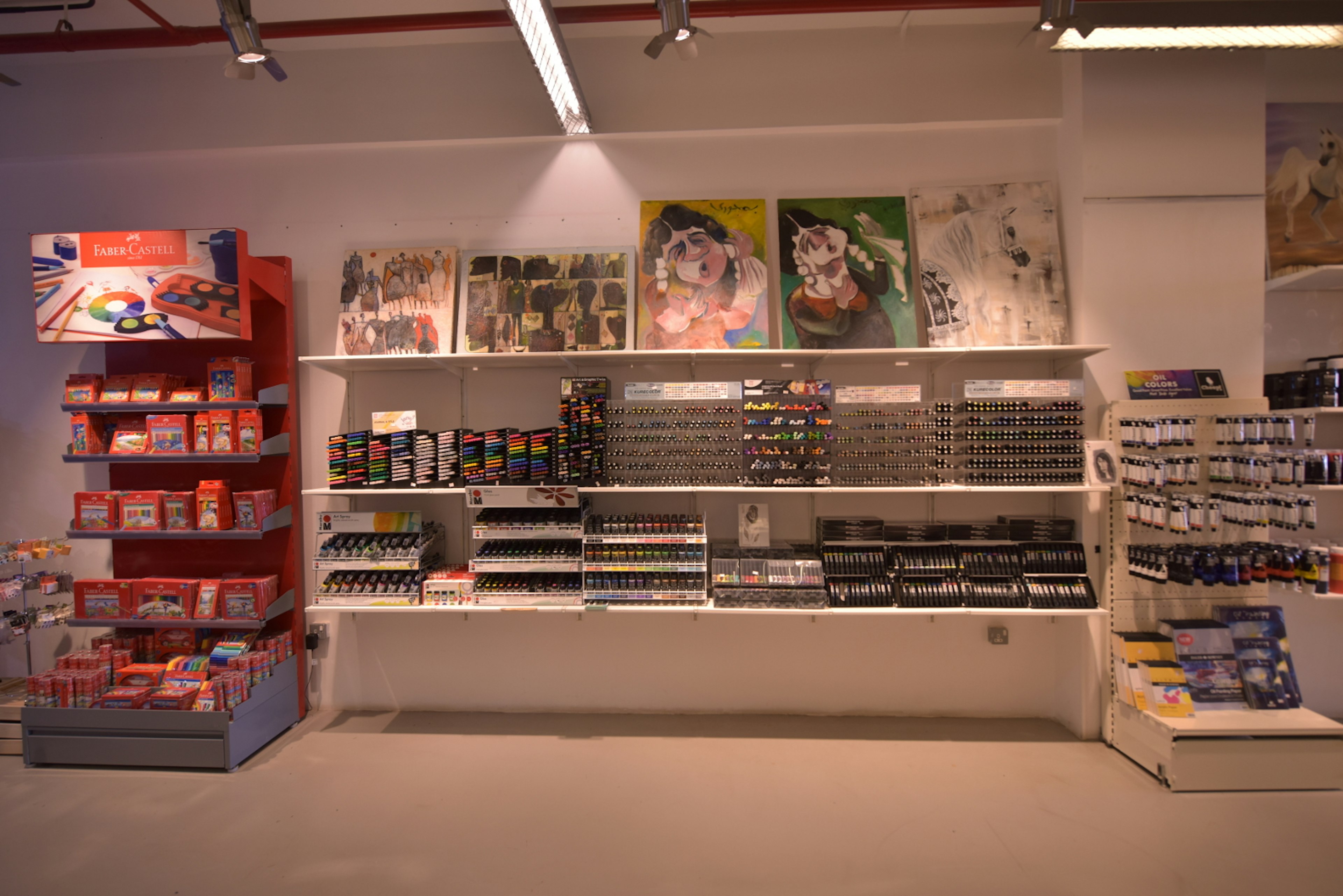 SAMA has a selection of art supplies and books in both Arabic and English, a rare find in Riyadh, Saudi Arabia