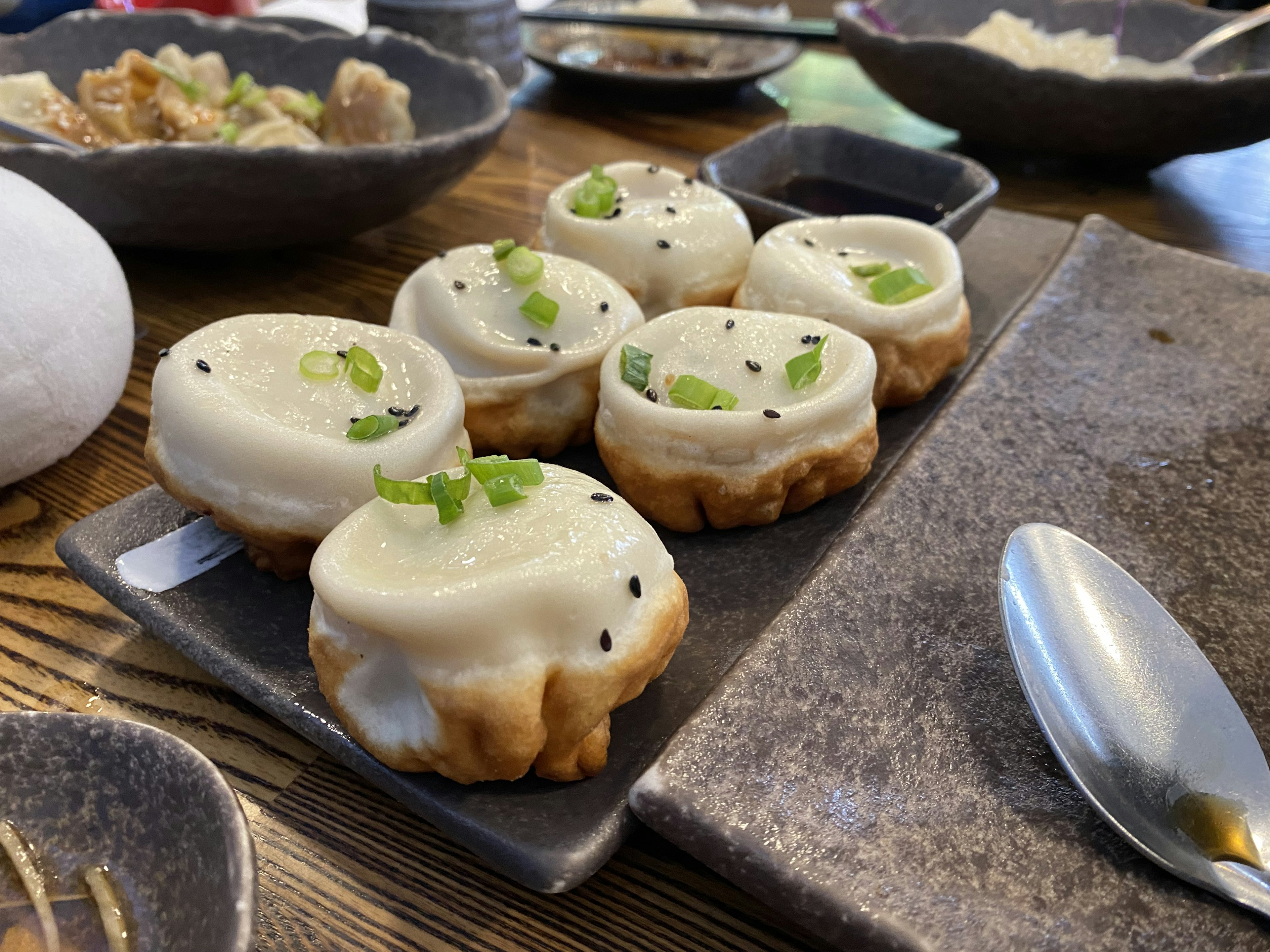 The sheng jian bao dumplings at Dumpling Home in San Francisco