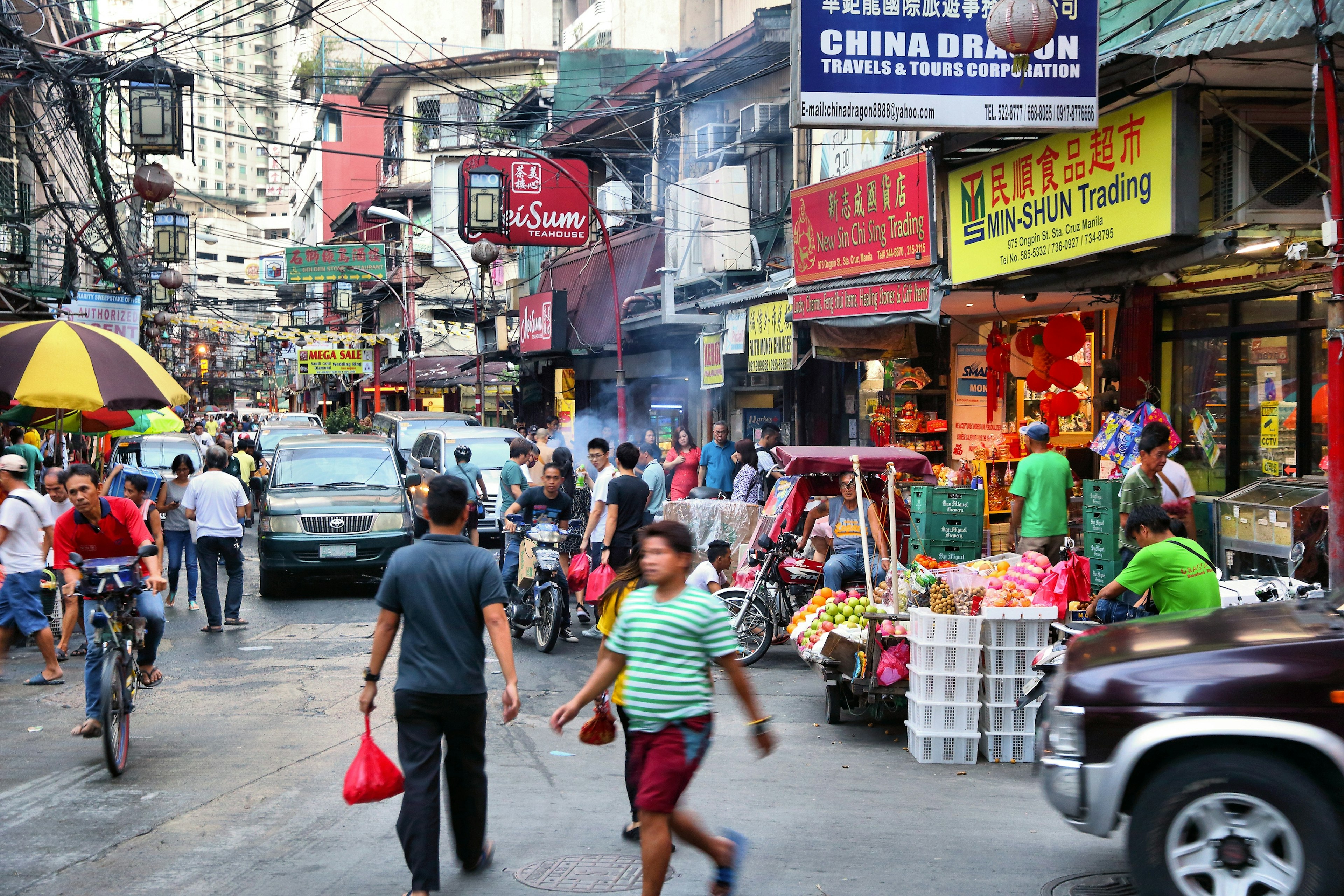 In the crowded streets of Binondo, delicious flavors abound. Shutterstock