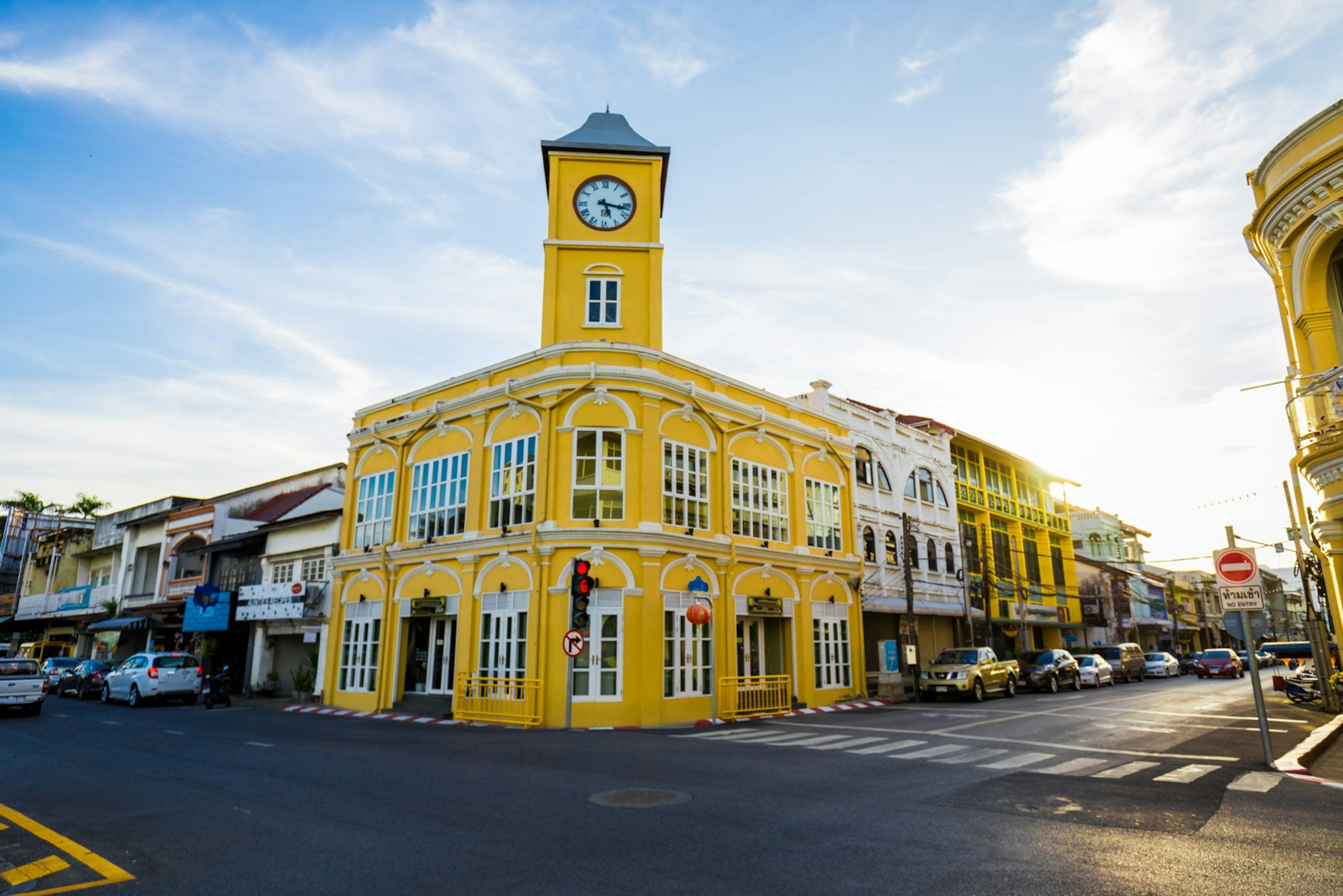 A Sino-Portuguese yellow building in Phuket Town