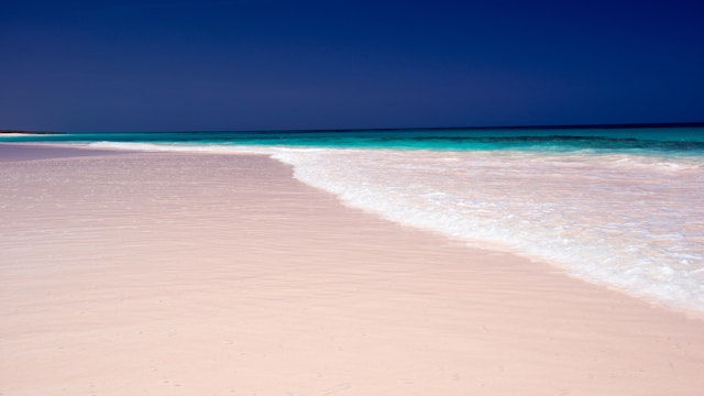 The most scenic and beautiful Pink sand beach of the world, Harbour Island, Bahamas