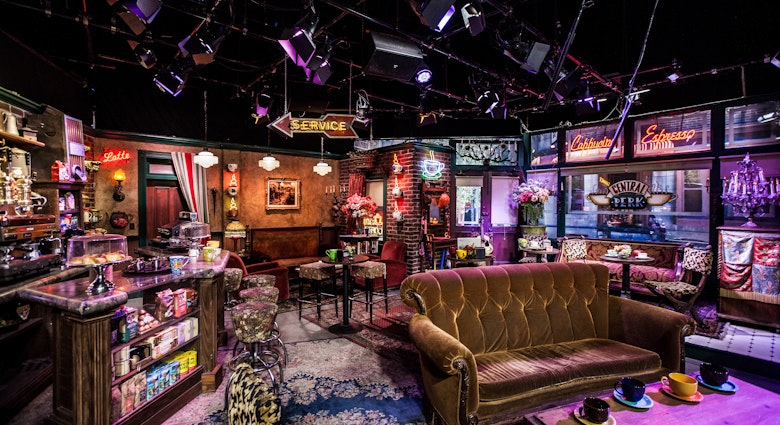 Los Angeles / USA - July 2017 , Friends TV Show. Central Perk Cafe set in Warner Bros Studio in Burbank, License Type: media, Download Time: 2024-09-05T15:16:02.000Z, User: tasminwaby56, Editorial: true, purchase_order: 65050, job: Online Editorial, client: LA studio audience guide, other: Tasmin Waby