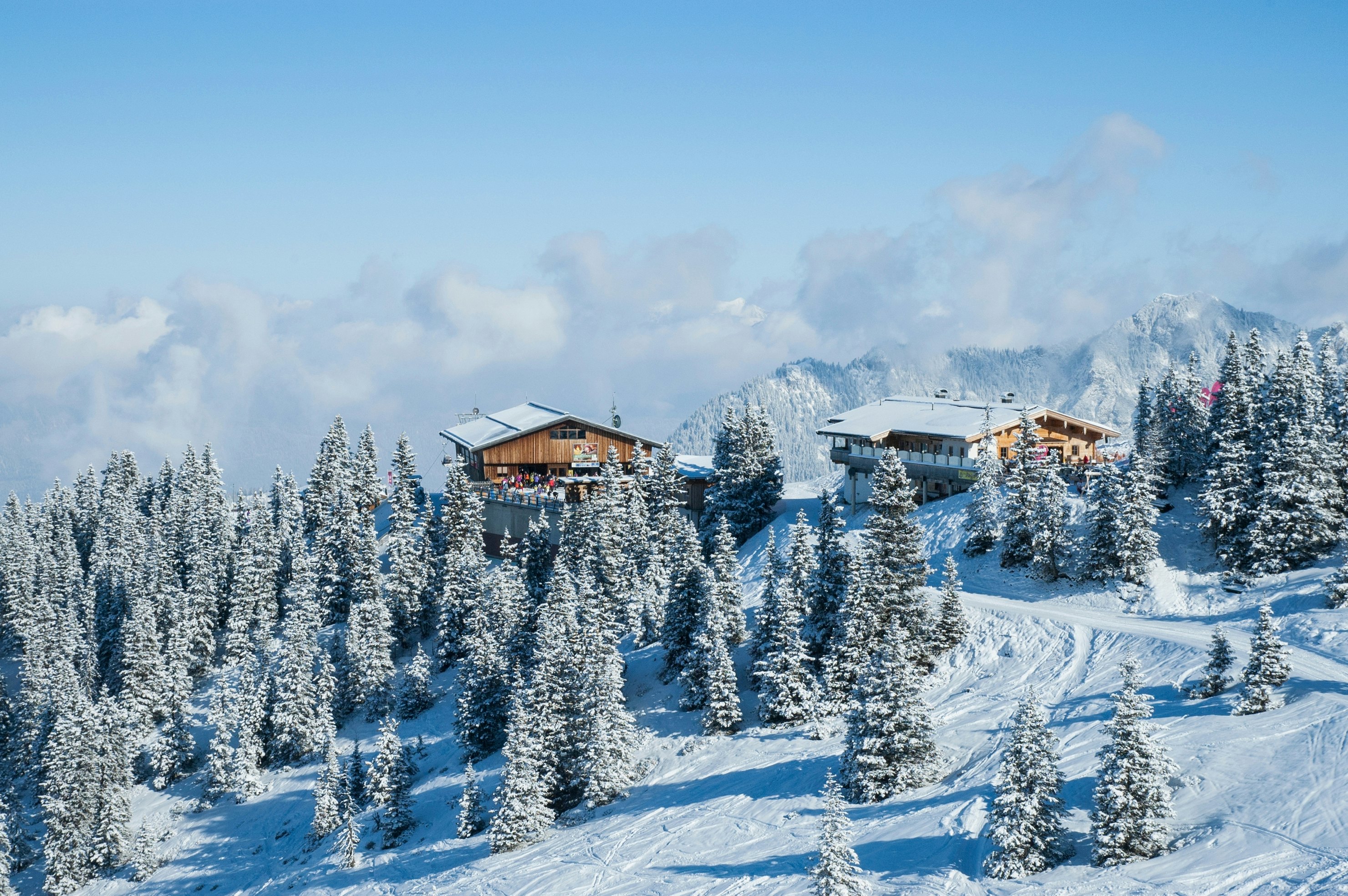 Take in the winter wonderland scenes of Alpbach in Austria.