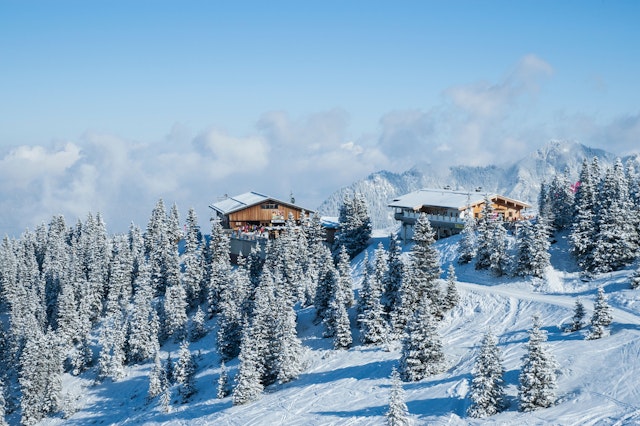 Take in the winter wonderland scenes of Alpbach in Austria. Shutterstock