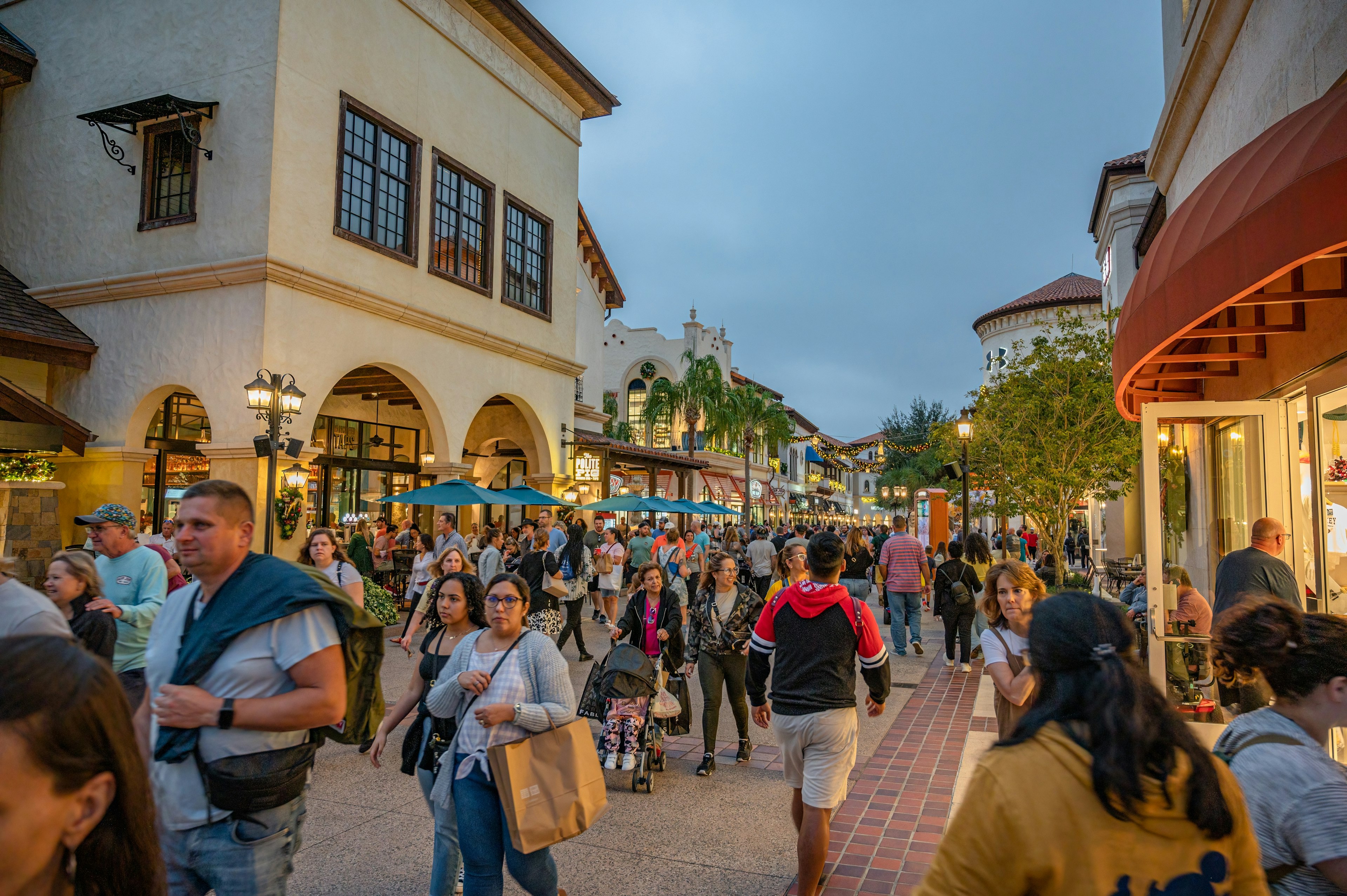 Disney Springs has shopping, performances, bars, restaurants...and the people-watching is 100% free. Shutterstock