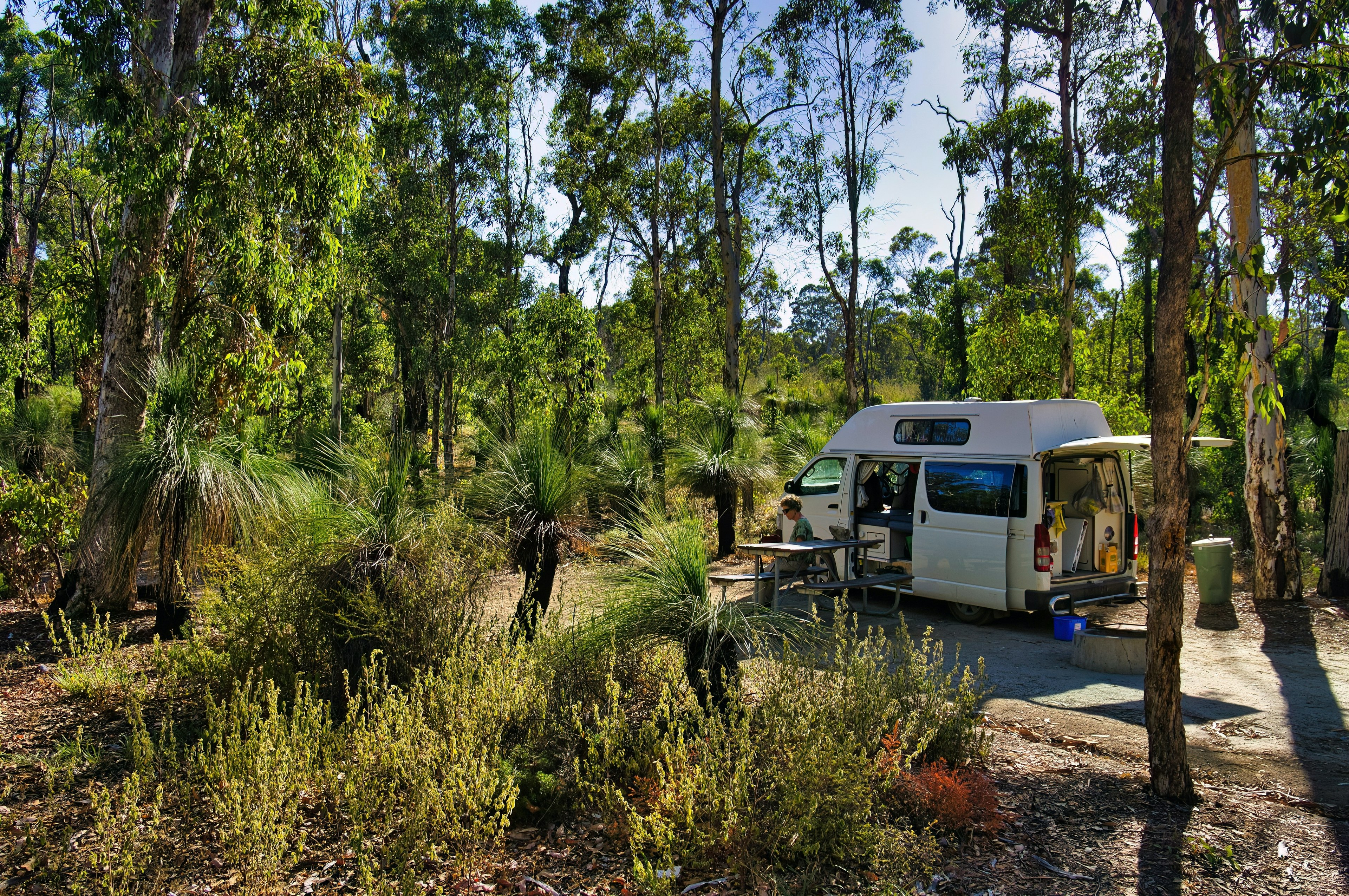 A campervan in Australia's Avon Valley National Park