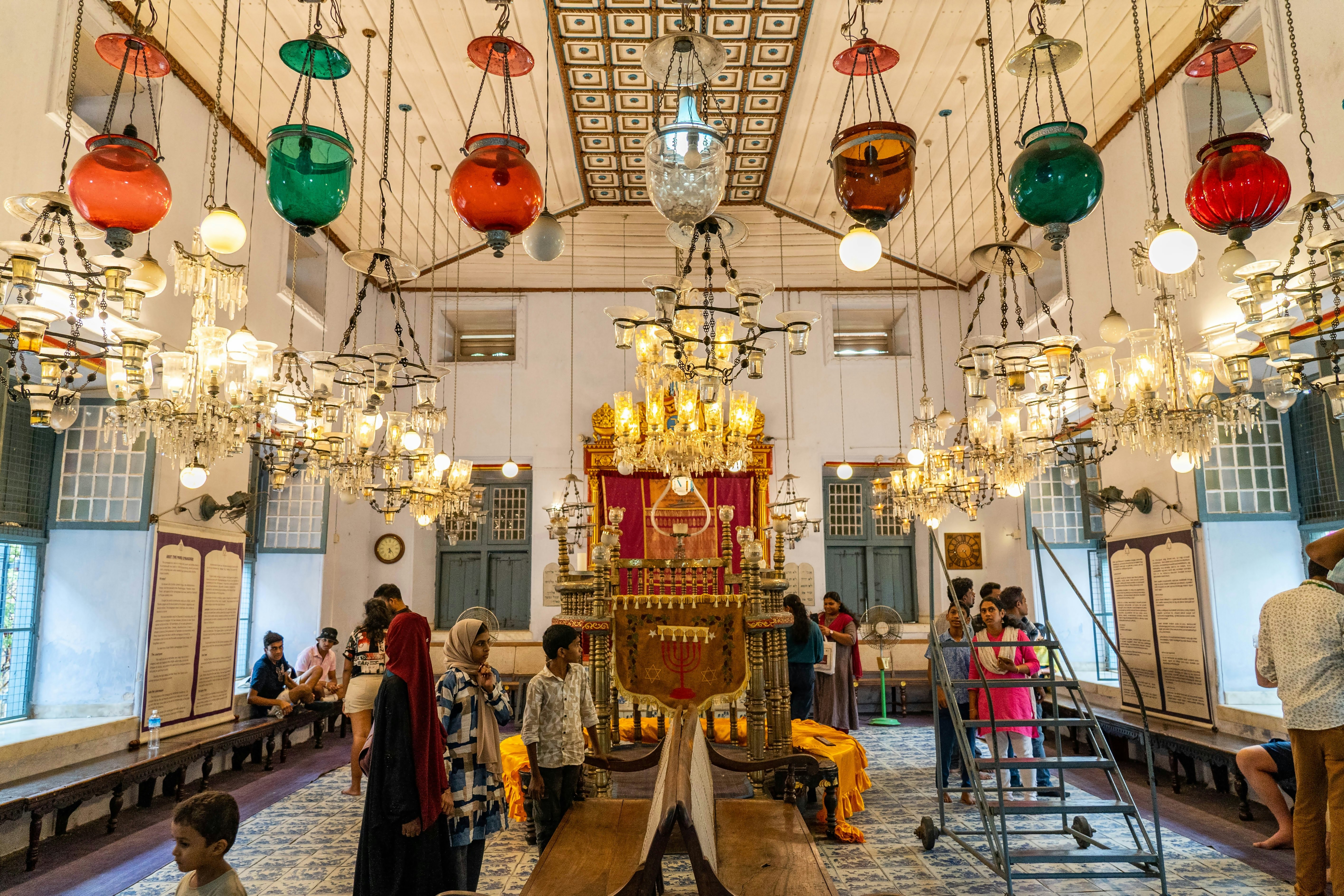 Be sure to dress respectfully at places of worship, such as the extraordinary Paradesi Synagogue in Kochi. Shutterstock