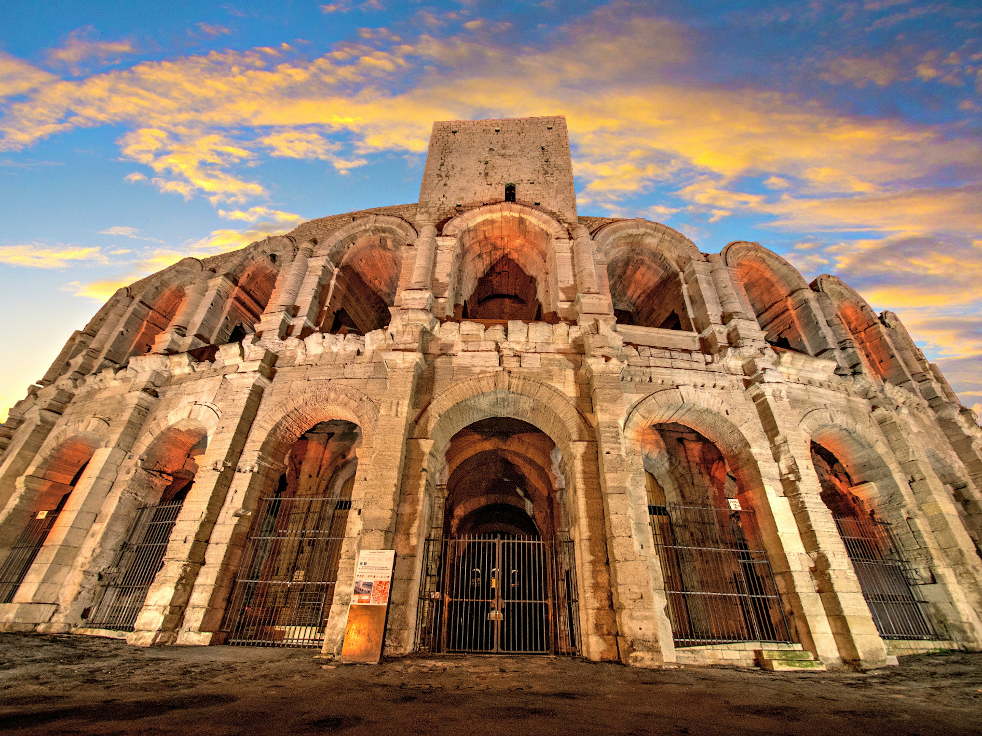 The vast Les Arènes in Arles