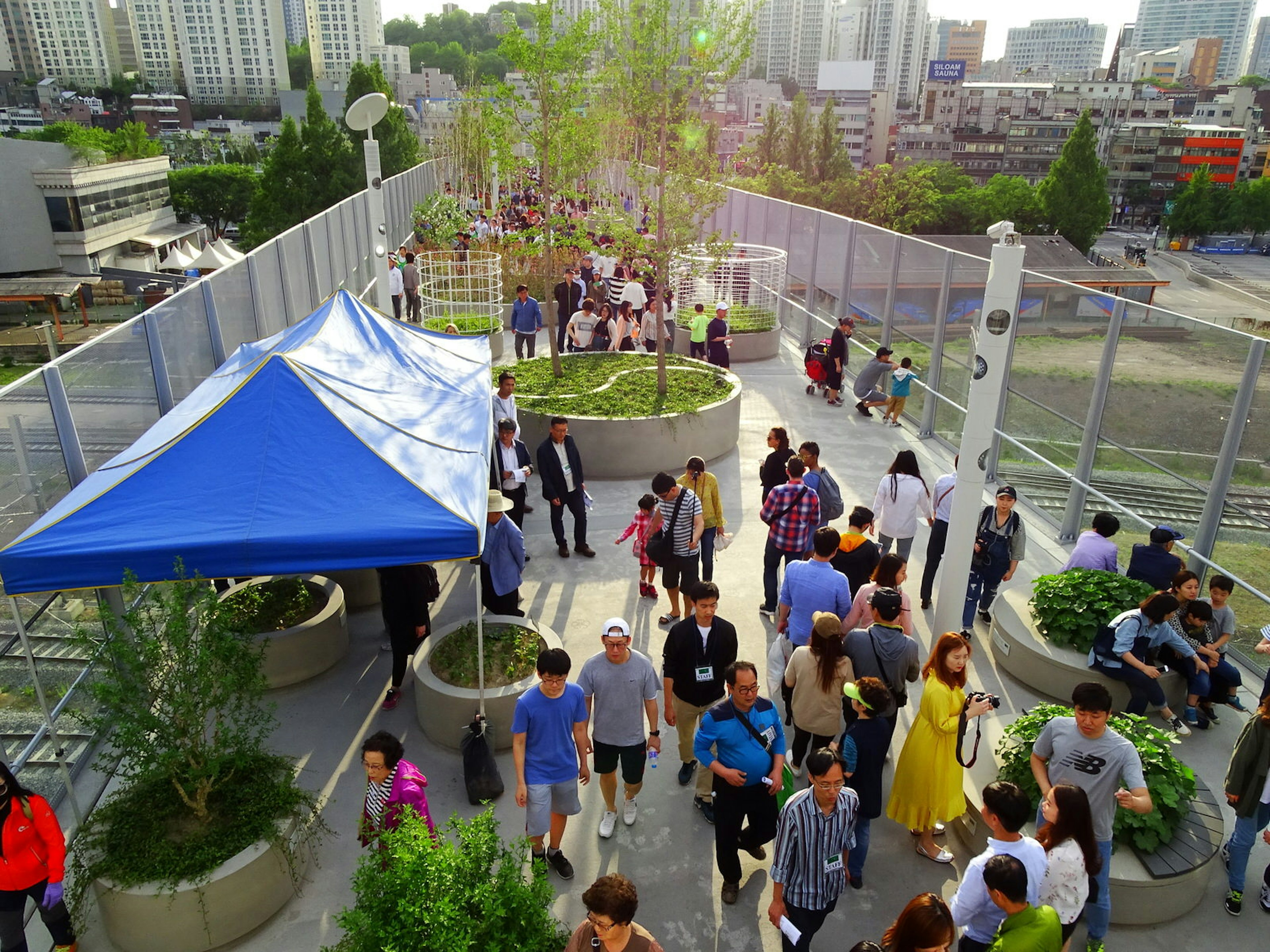 Seoullo 7017: a disused highway transformed into raised pedestrian garden © Sagase48 / Shutterstock