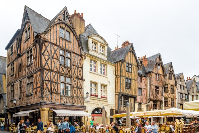 Place Plumereau in Tours, France