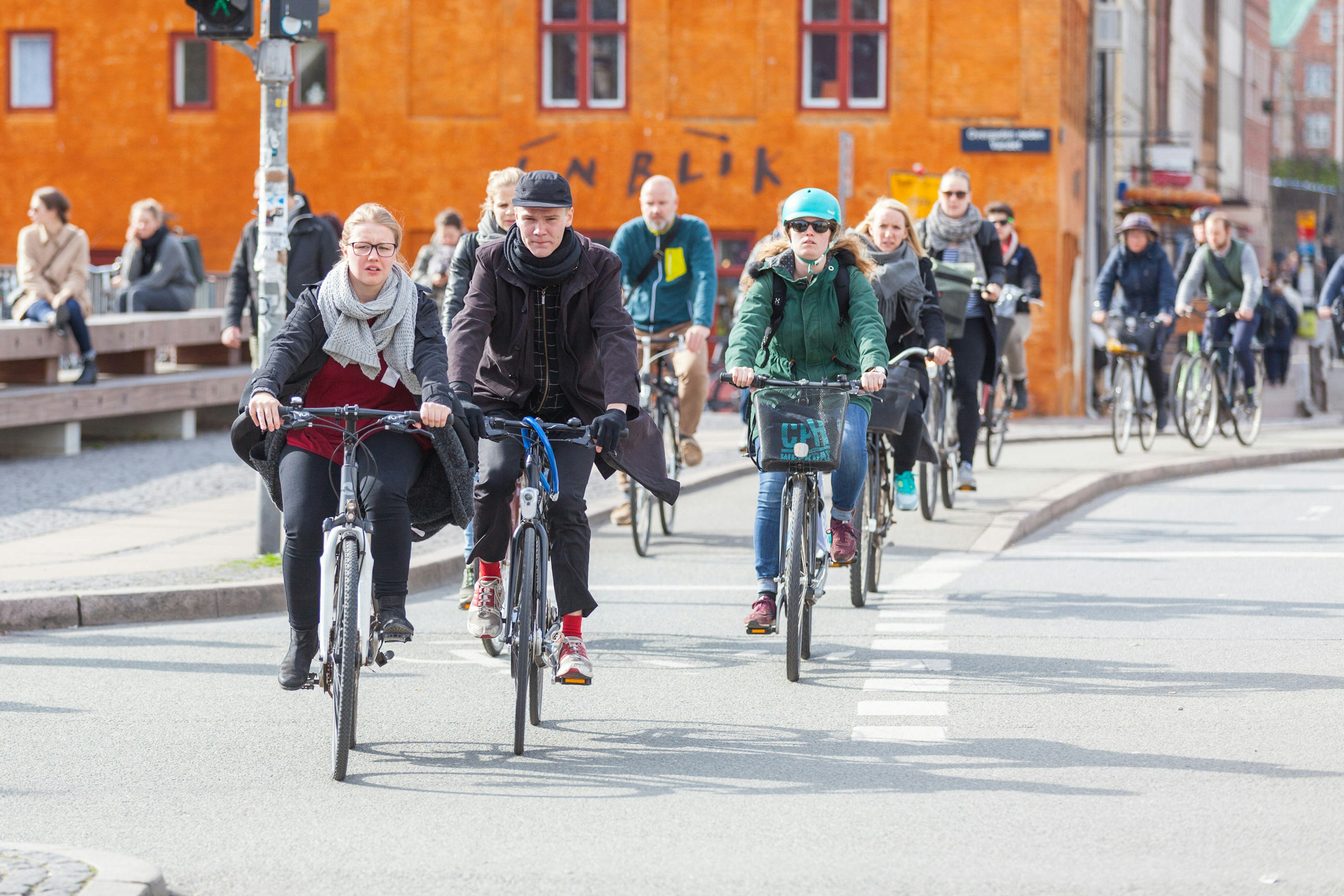 COPENHAGEN, DENMARK - APRIL 28, 2015: People going by bike in the city. A lot of commuters, students and tourists prefer using bike instead of car or bus to move around the city.
273751190
outdoor, street, town, green, cyclist, ride, travel, urban, traffic, fitness, people, commute, editorial, bike, copenhagen, cycle, recreation, transport, lifestyle, healthy, city, speed, motion, danish, denmark, transportation, biking, bicycle, scandinavia, sport, road, centre, hour, rush