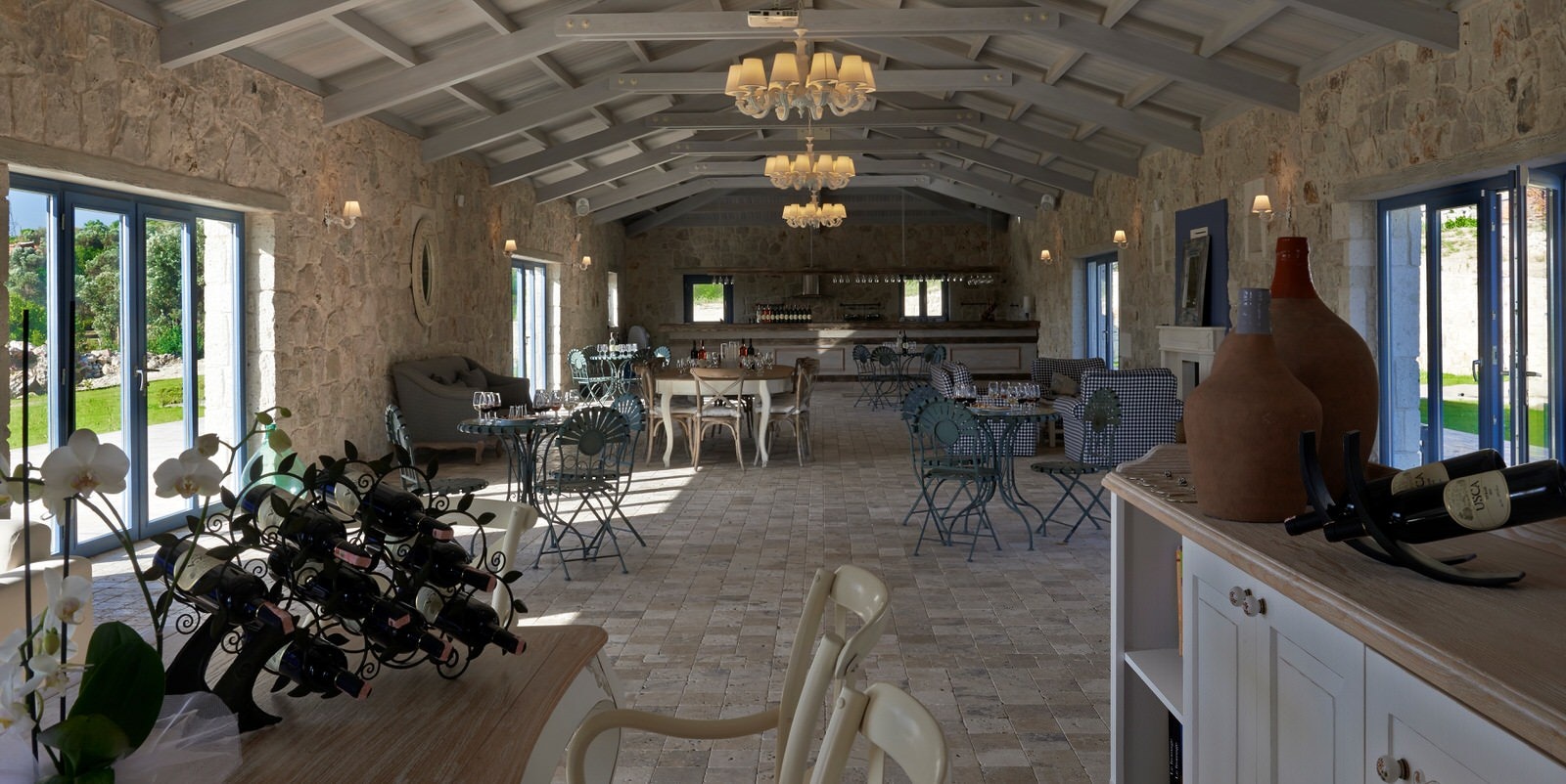 USCA winery's stone-built tasting room