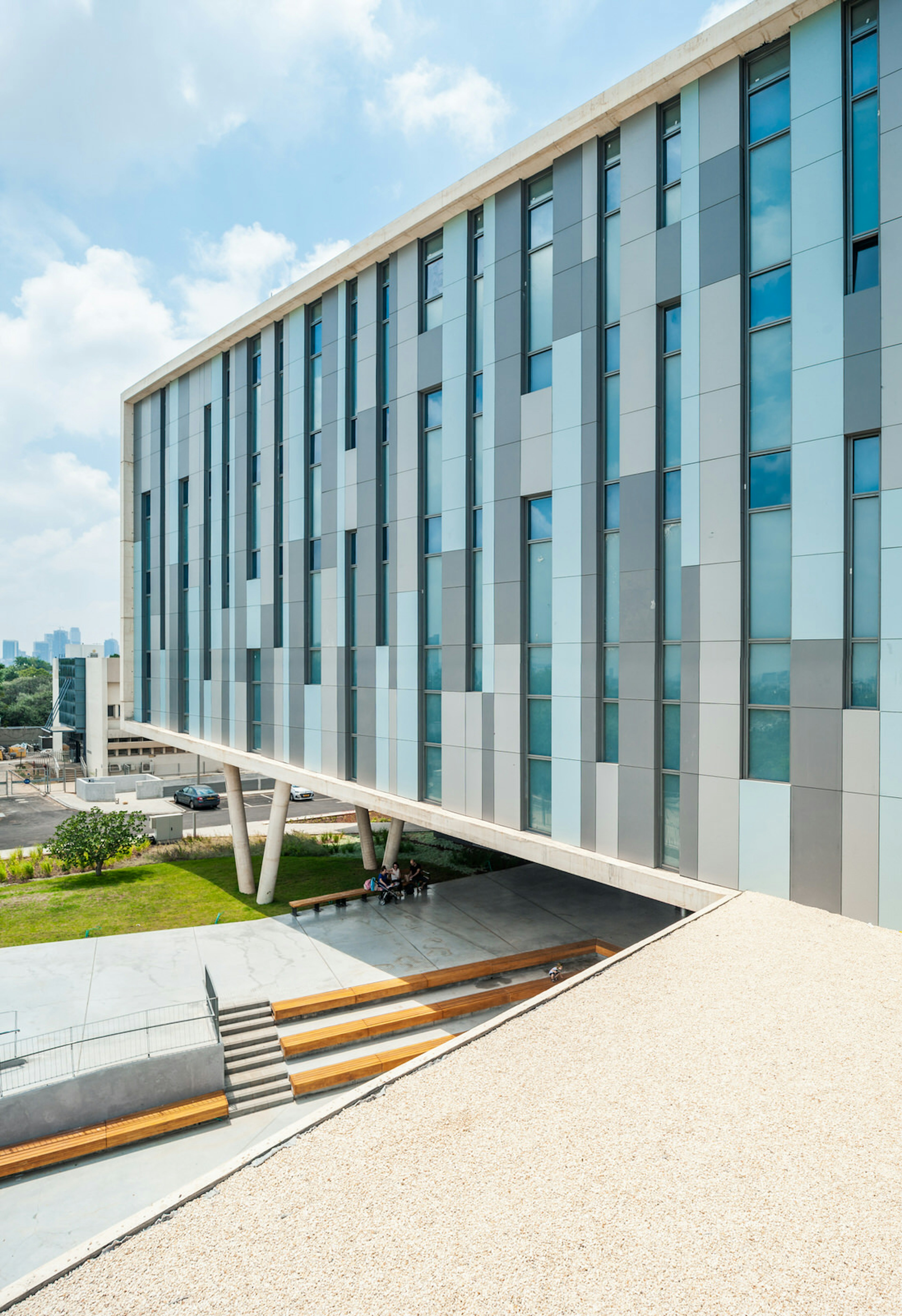 Exterior of the Steinhardt Museum of Natural History, opened in mid-2018 in Tel Aviv, Israel