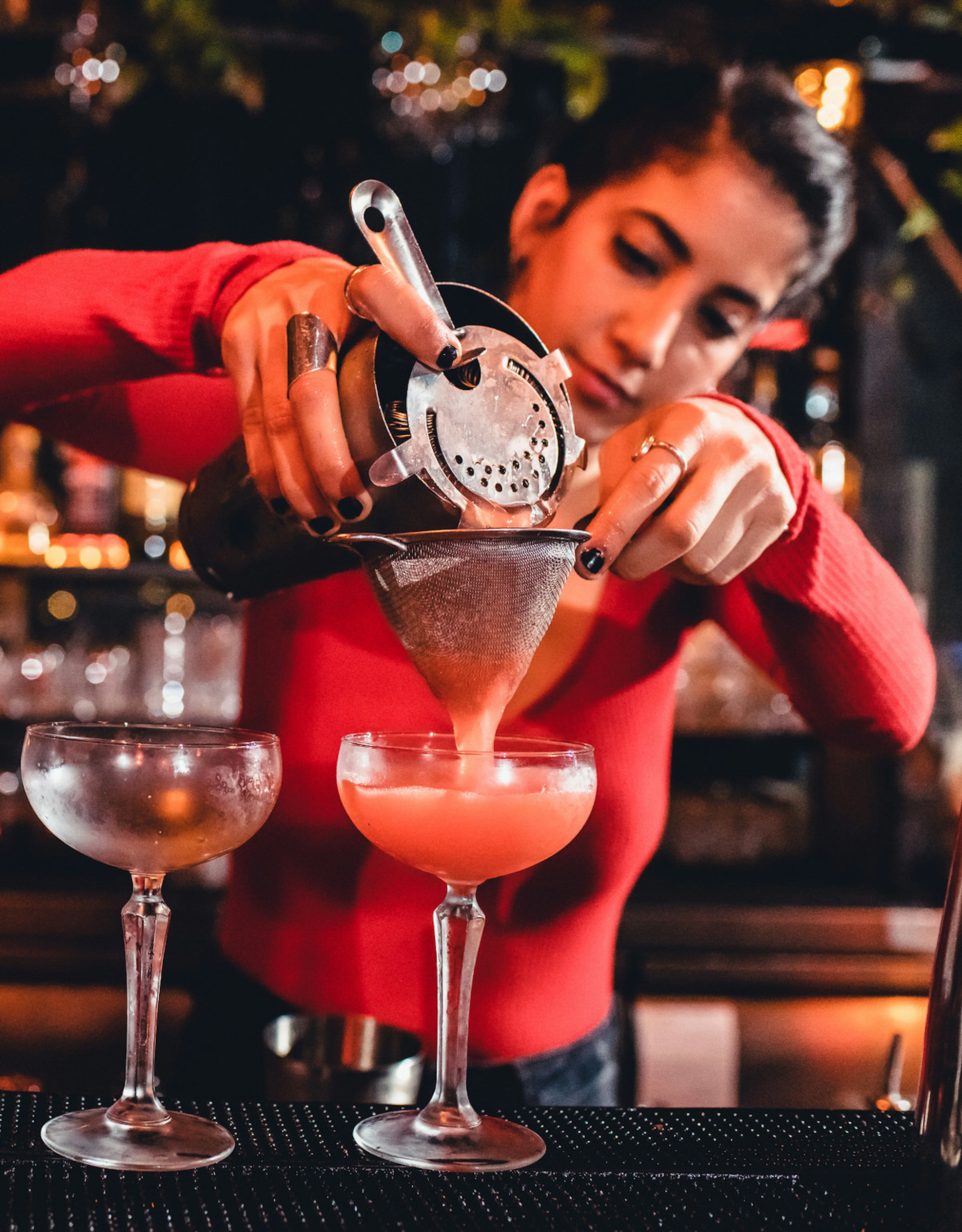 Bartender at SuraMare, Tel Aviv, Israel © SuraMare