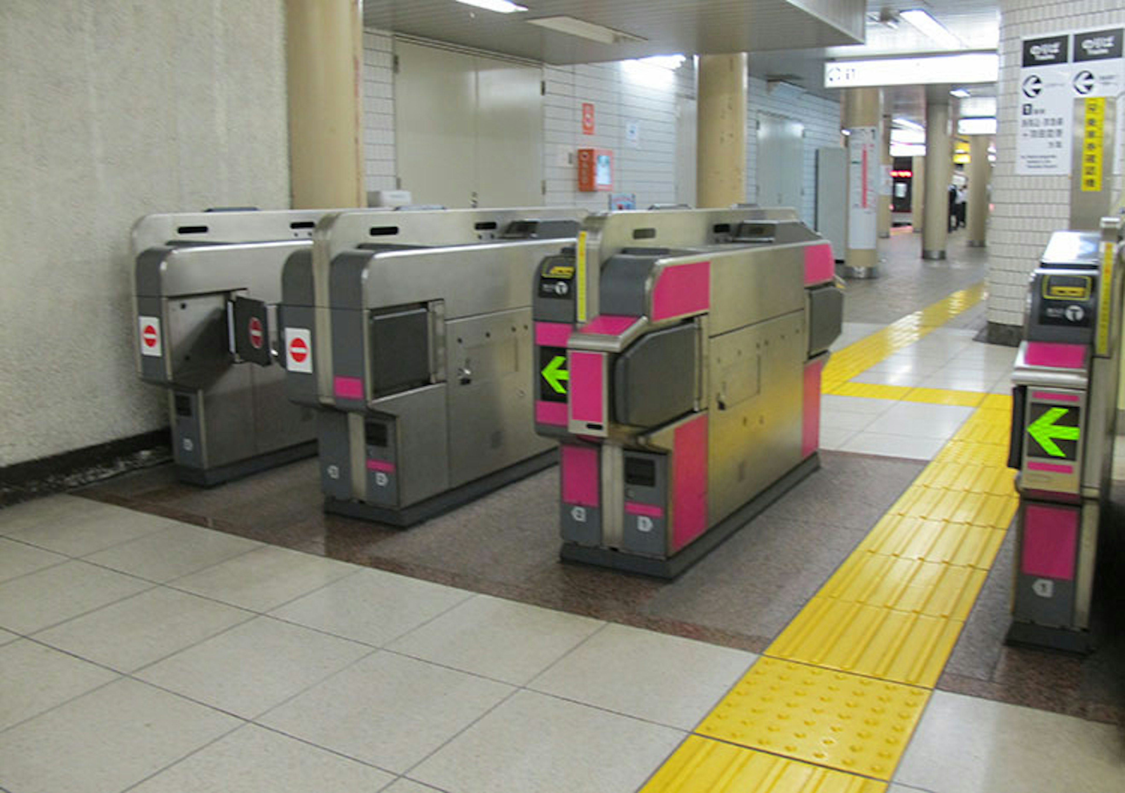 Navigating a train station in Japan. Image by Ashley Lyn Olson at wheelchairtraveling.com