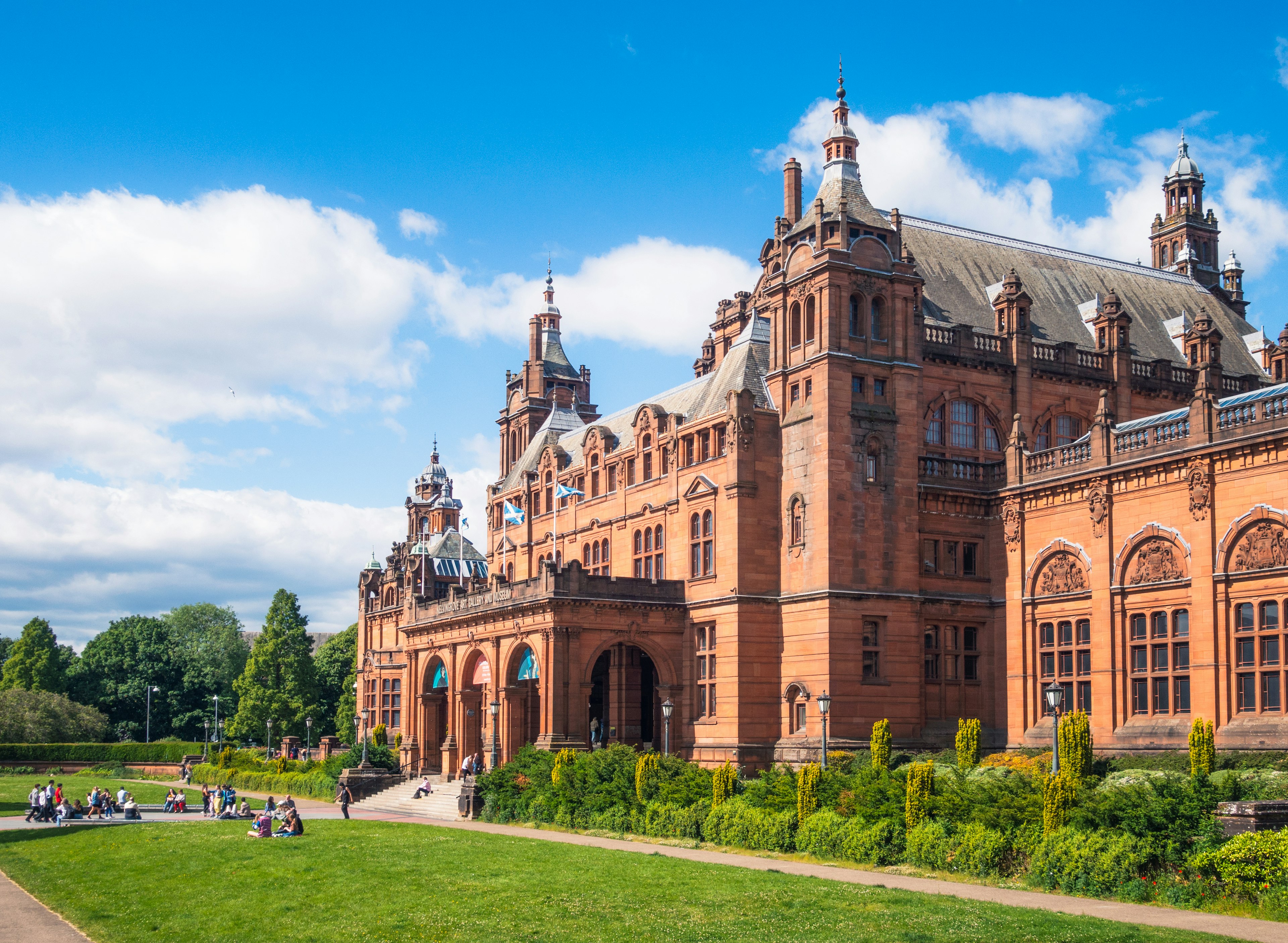 Grand Victorian buildings such as the Kelvingrove Art Gallery set the architectural tone in Glasgow. Getty Images