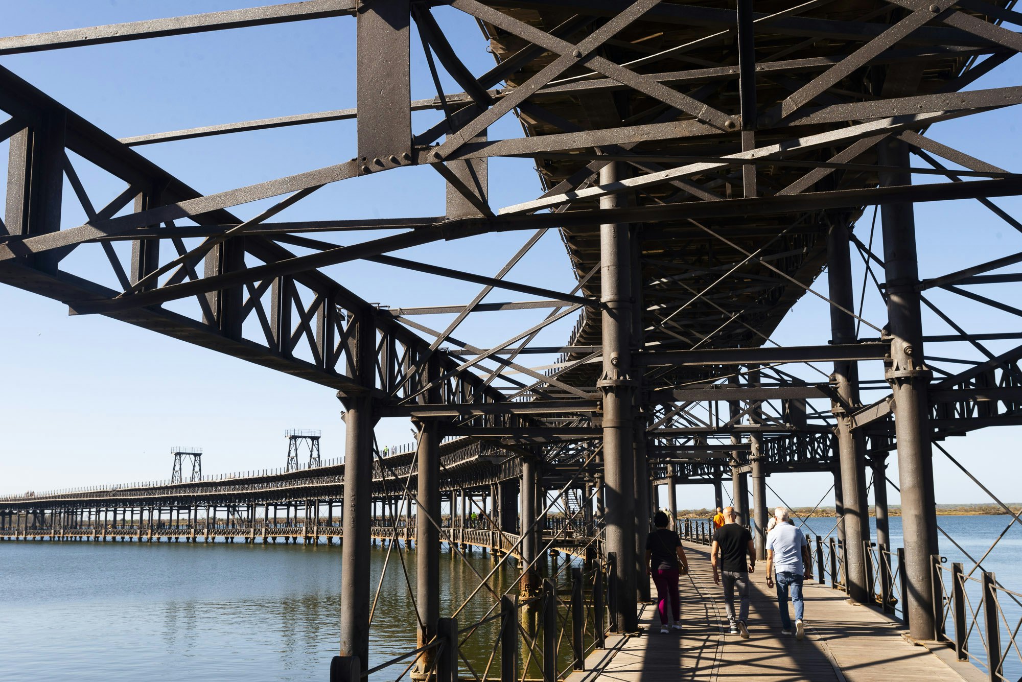 The iron pier at Huelva, Spain