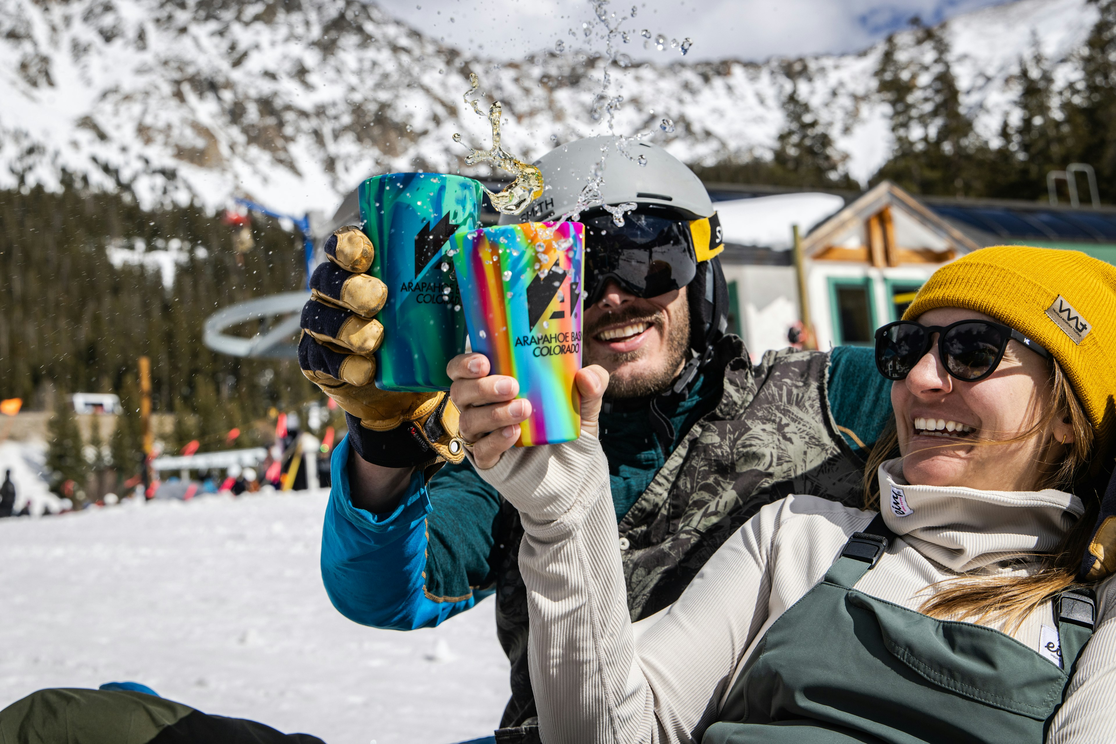 The beach at The Basin is hands down the chillest and most fun of the aprés legends. Ian Zimmer for Arapahoe Basin