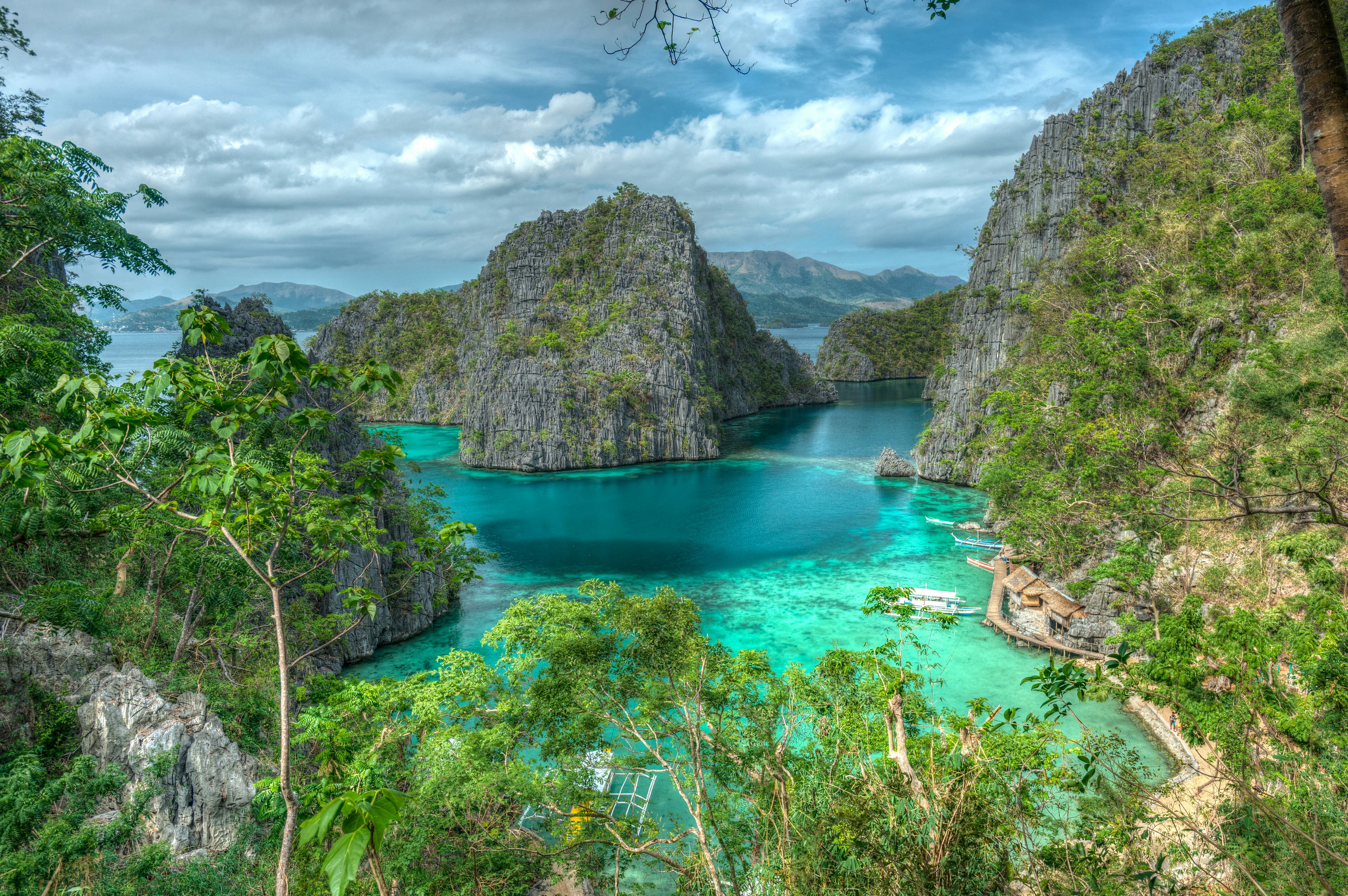 Coron Island in the Philippines.