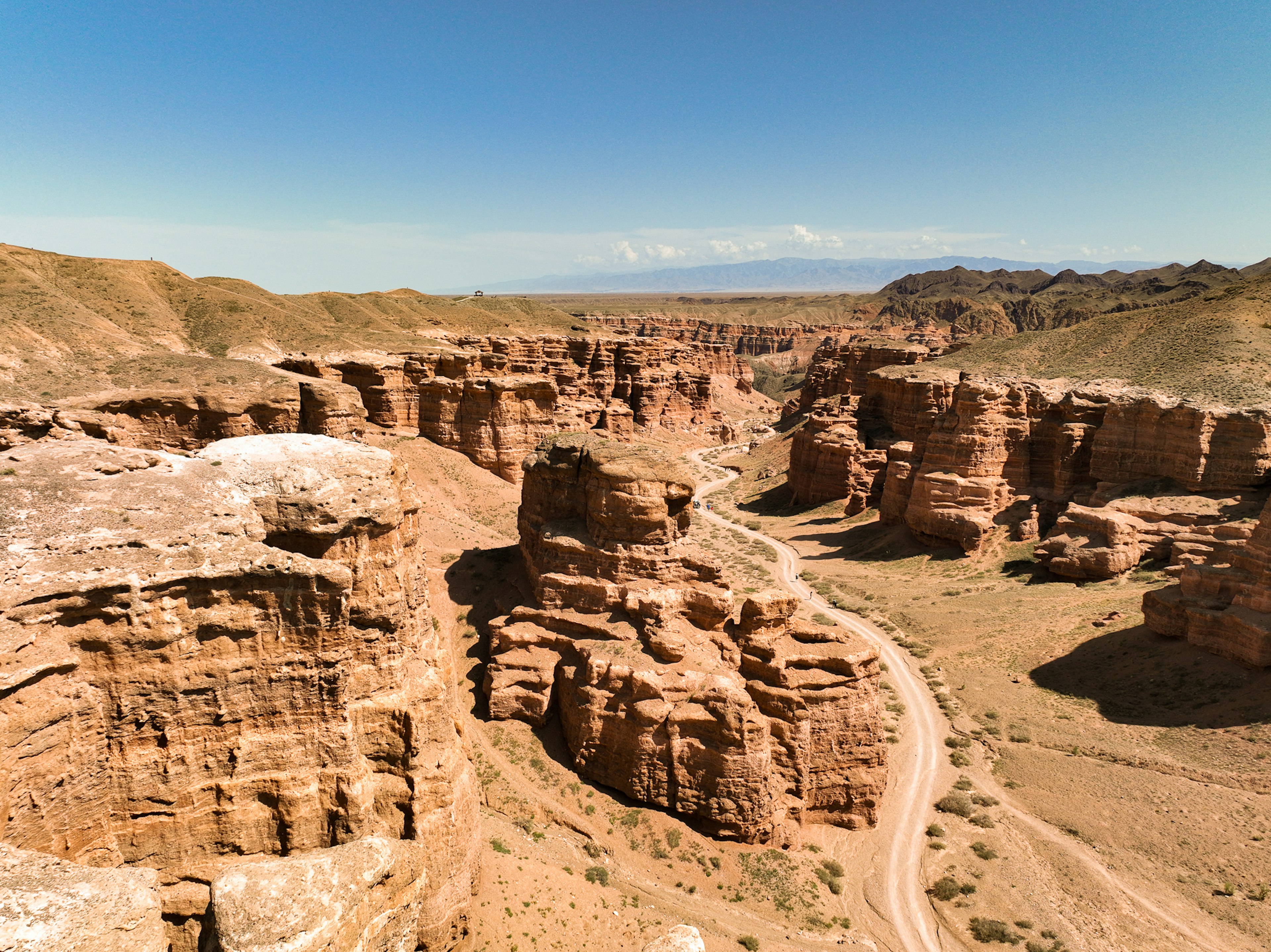 BIT 2025 Almaty Region, Charyn Canyon, August 2024, general view of Charyn Canyon, Kazakhstan. Sembi Production for Lonely Planet.