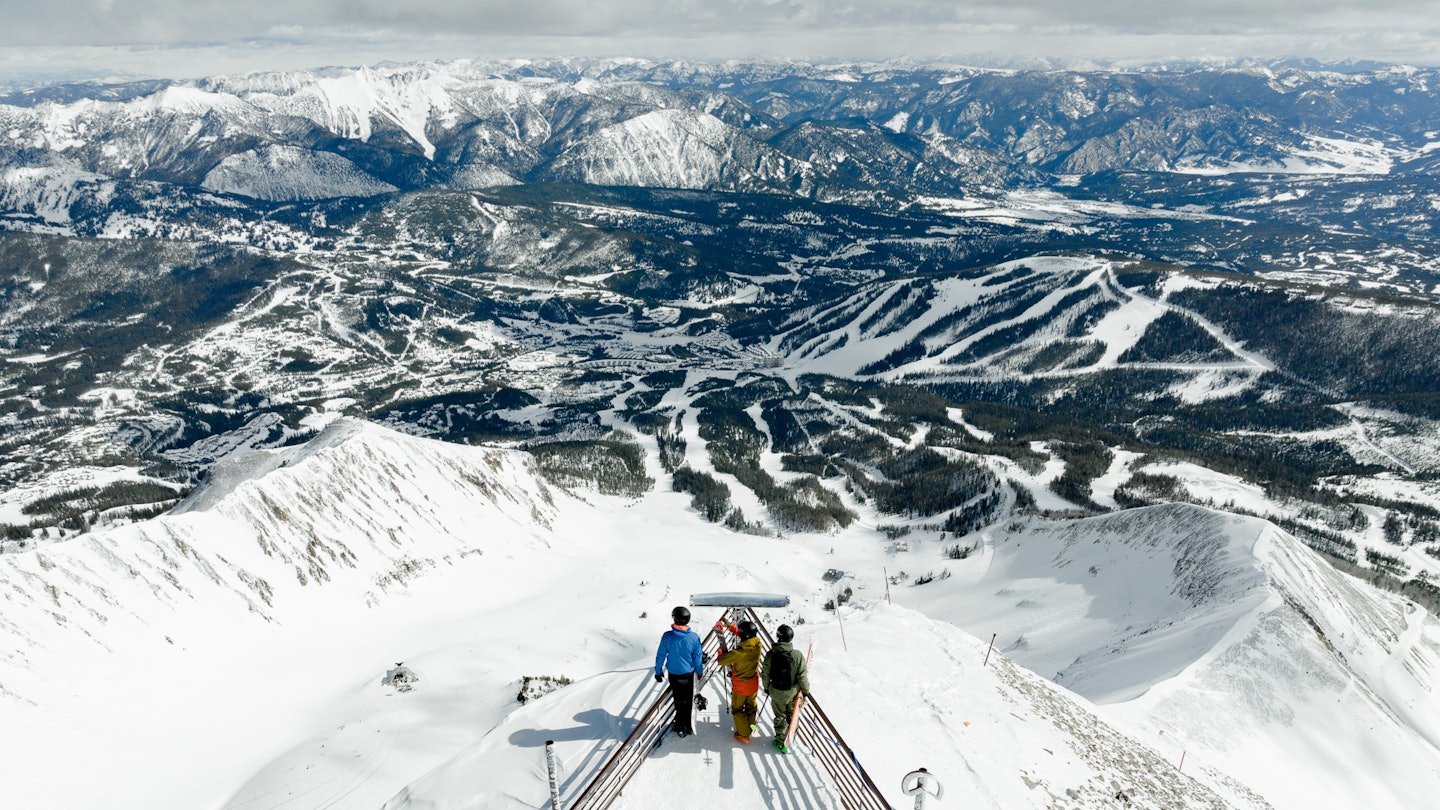 Skiing at Big Sky Resort, Montana