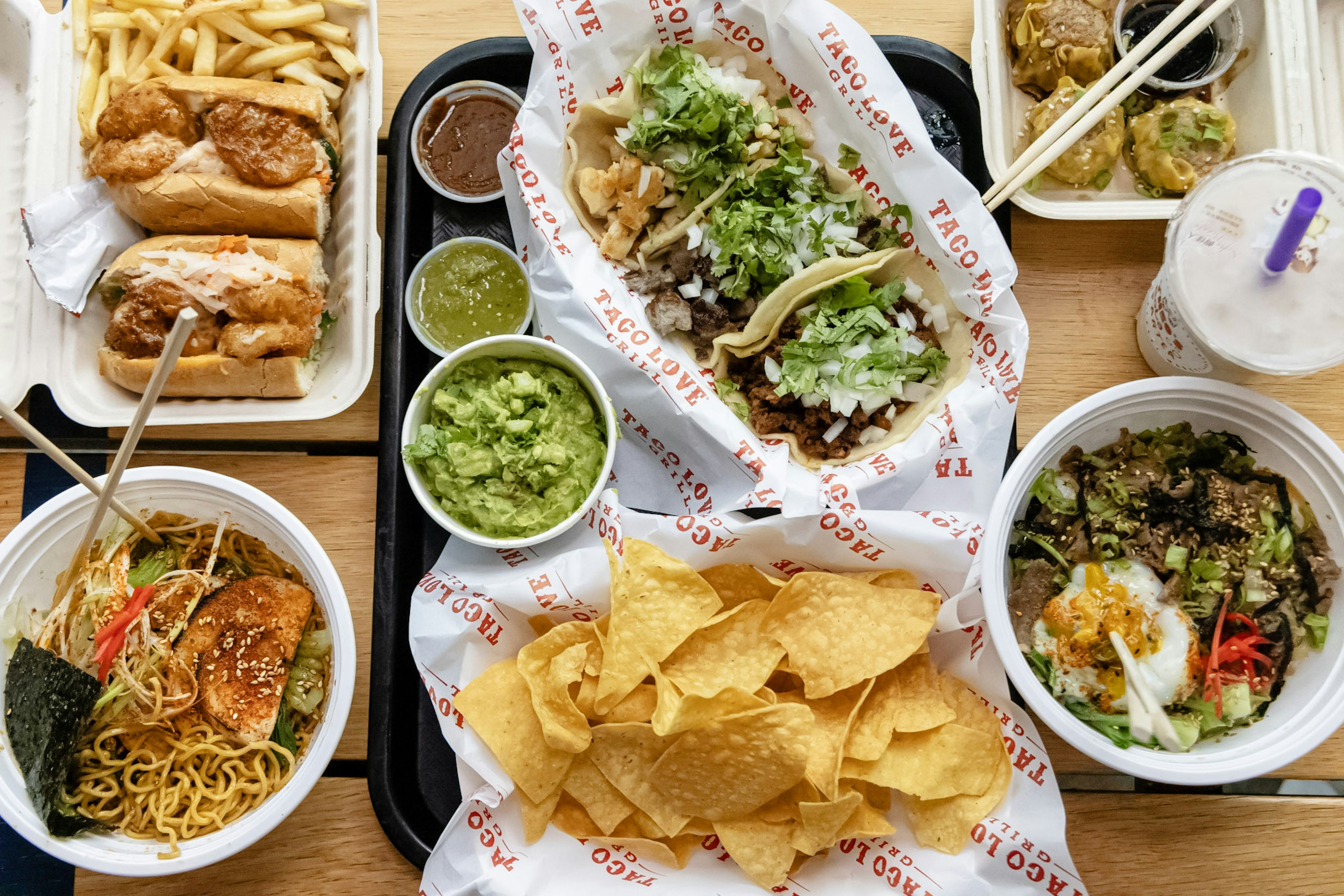 Food at Cross Street Market in Baltimore, Maryland