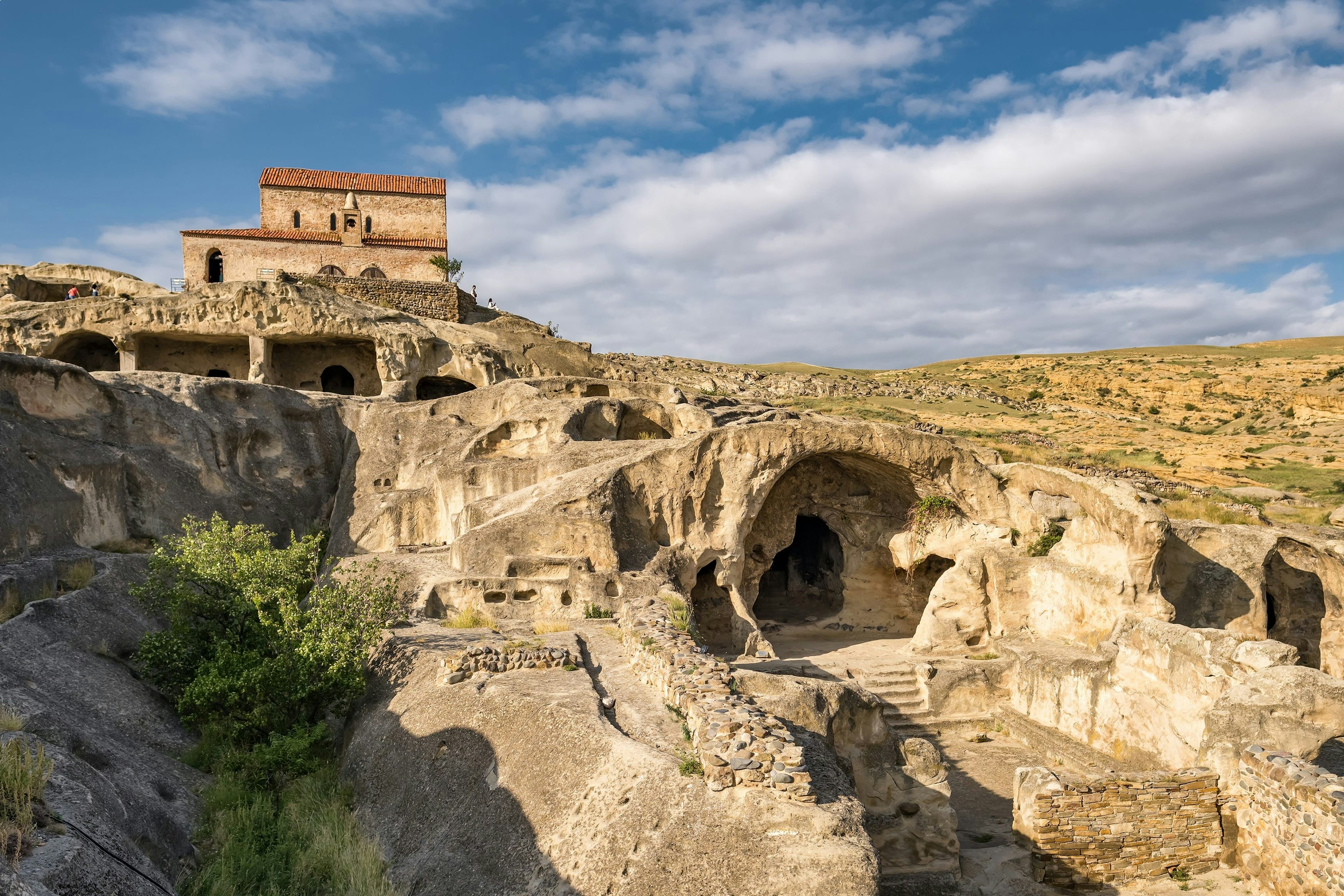 Uplistsikhe cave town near Gori city in Georgia.