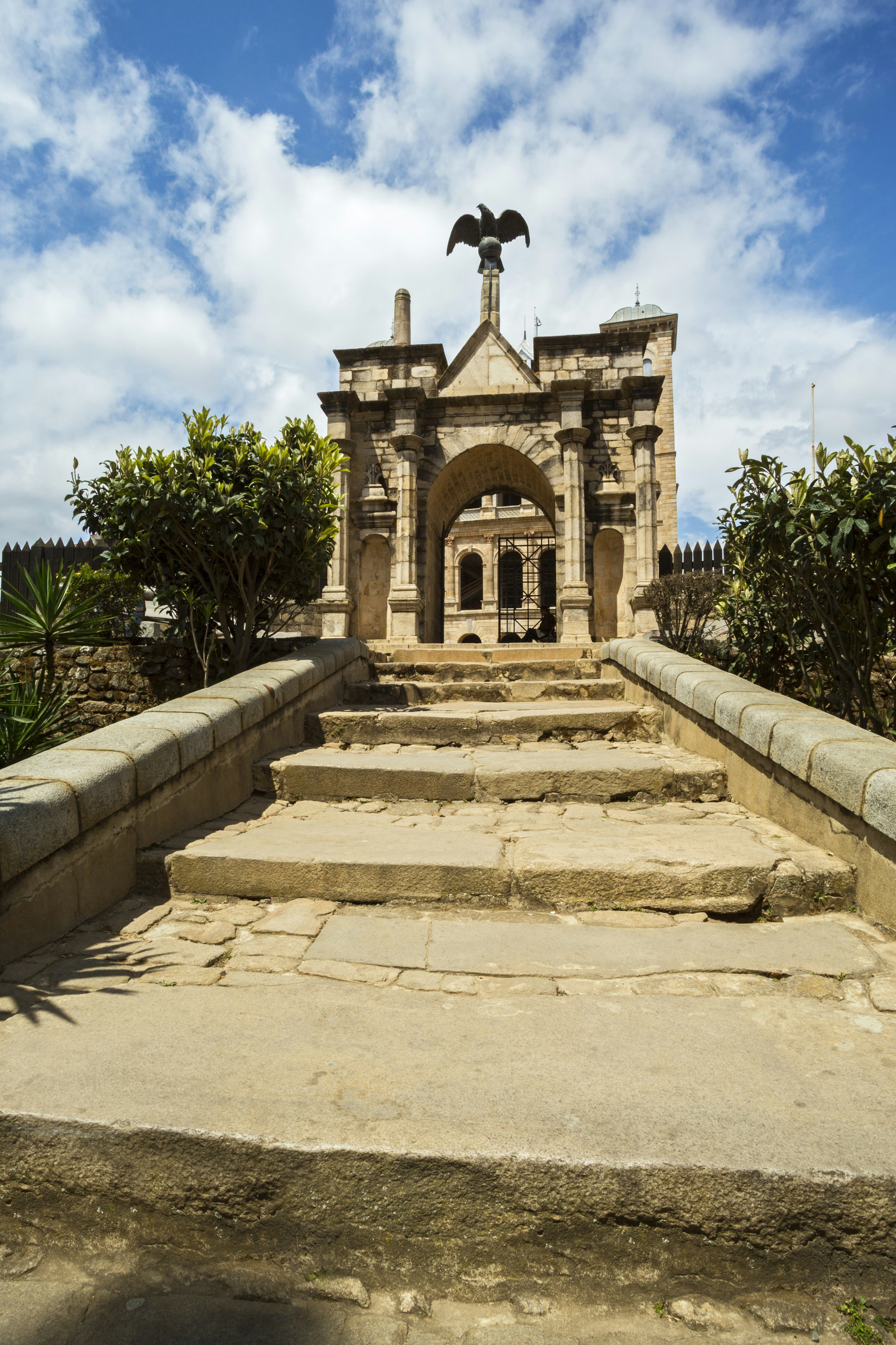 The main gate of the royal palace complex, Rova of Antananarivo.