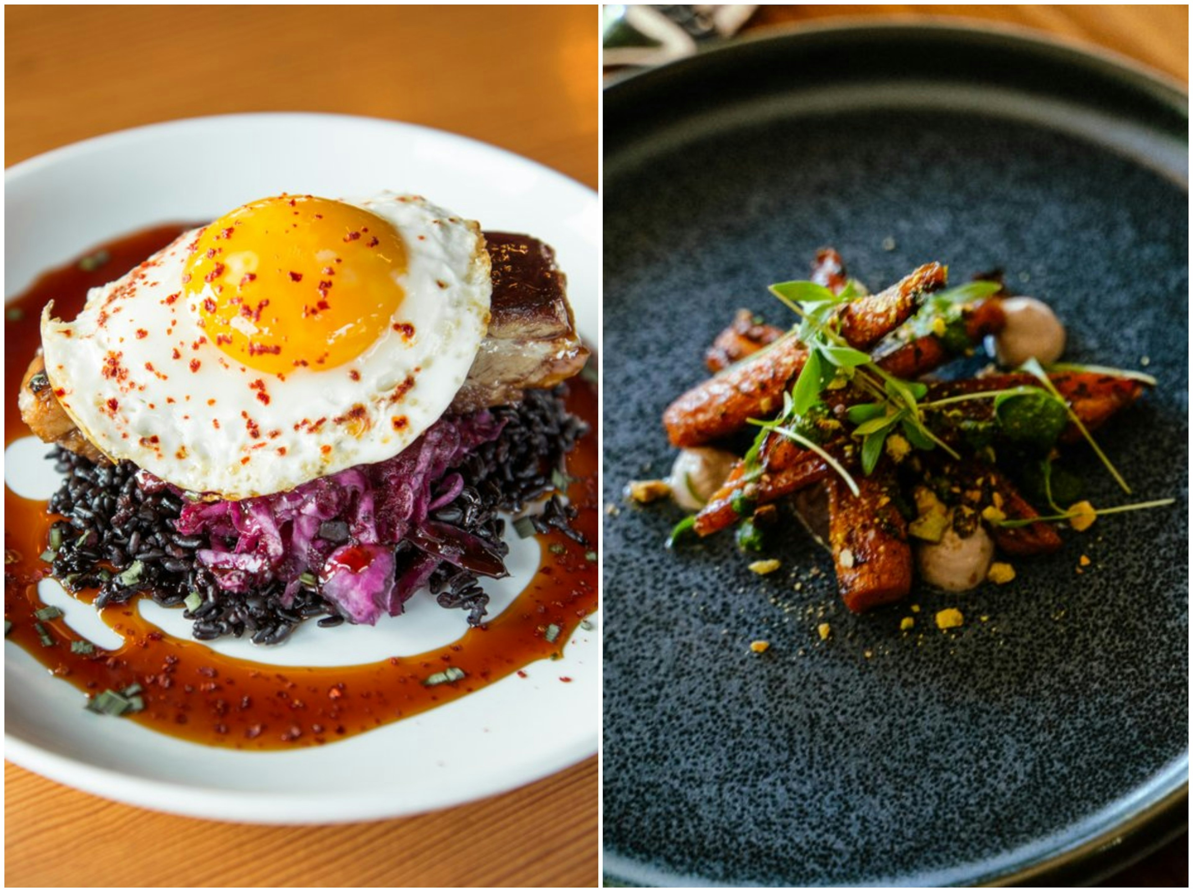 Индианаполис: ужин в Tinker Street (слева) и Vida (справа)