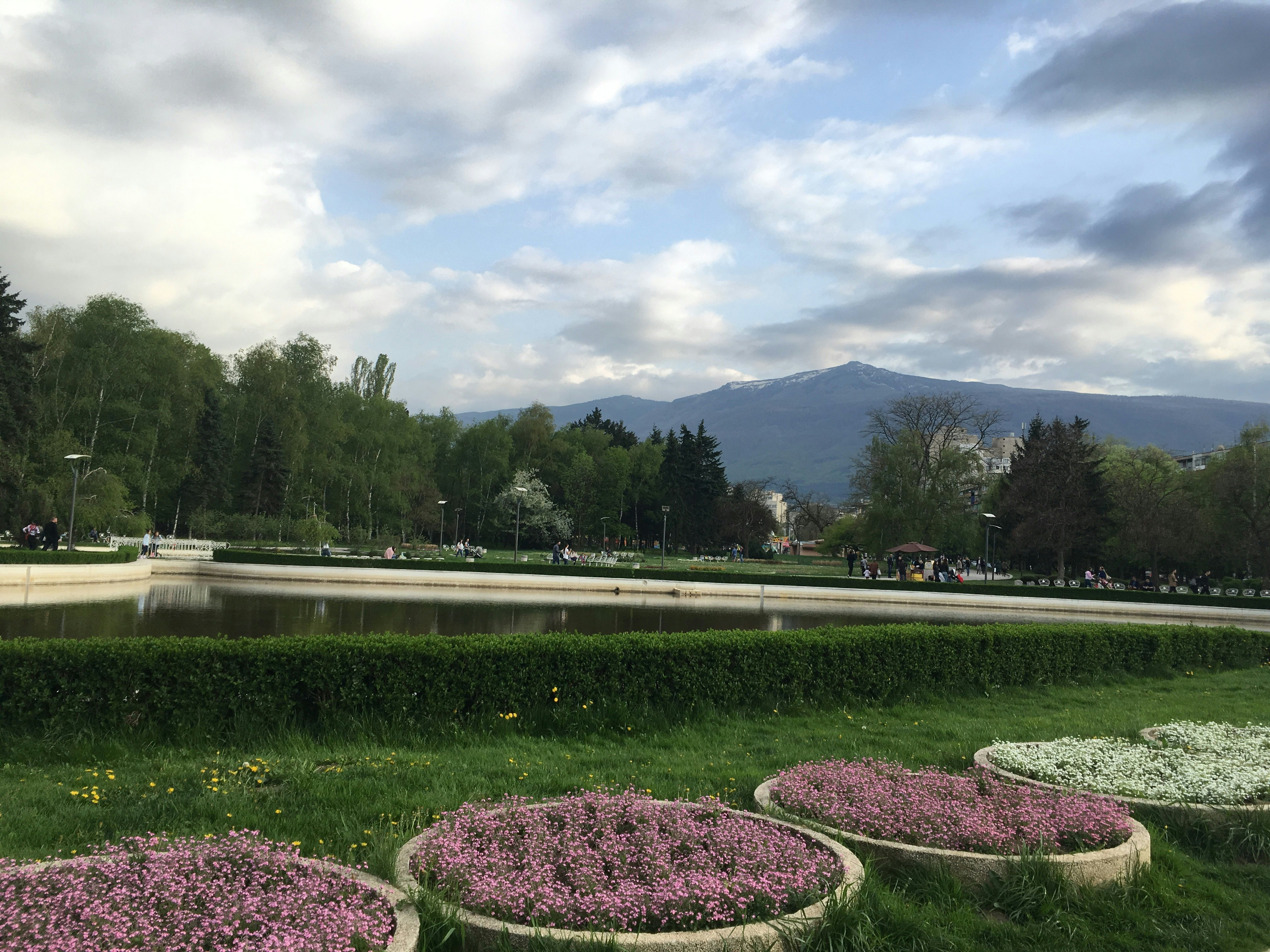 Sofia's vast Yuzhen Park, filled with ponds and shady pathways.