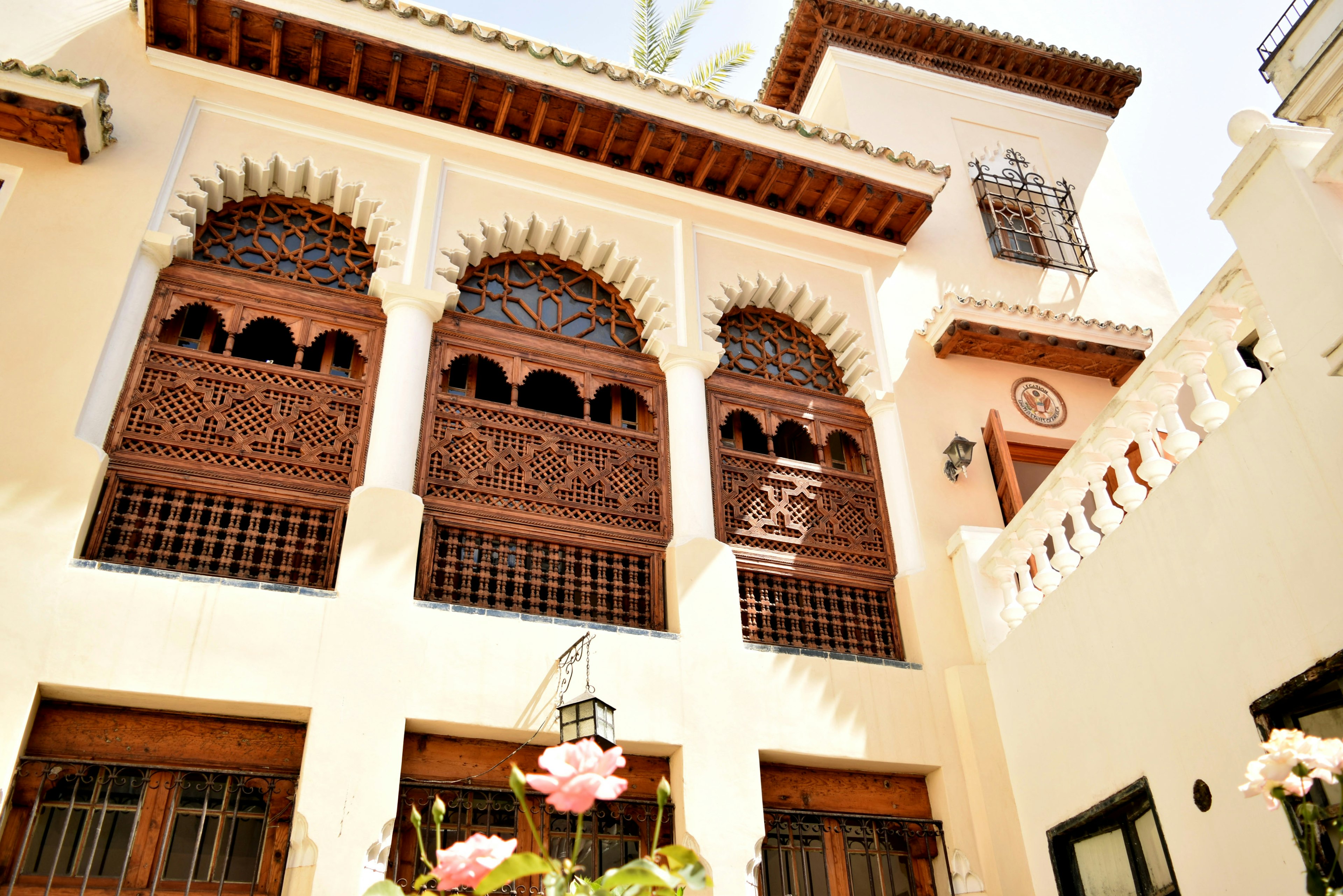 Lower courtyard of Tangier American Legation Museum.