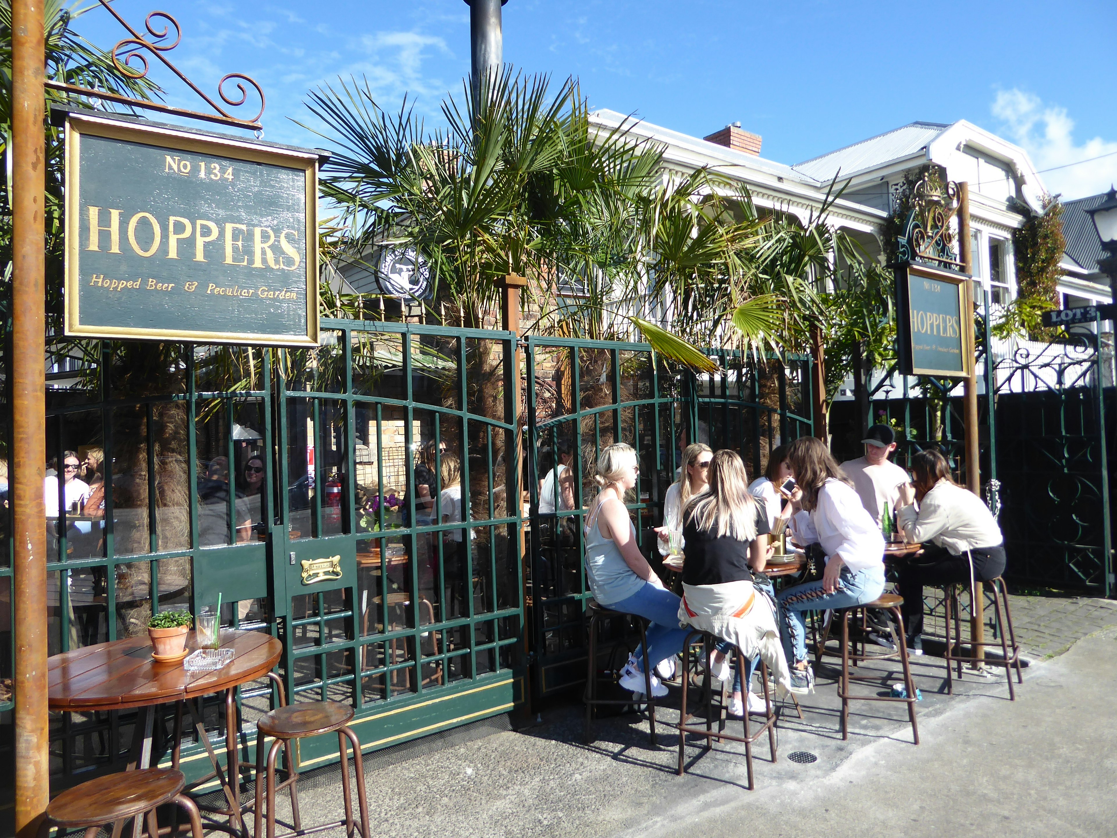 Hoppers Garden Bar in Ponsonby Auckland