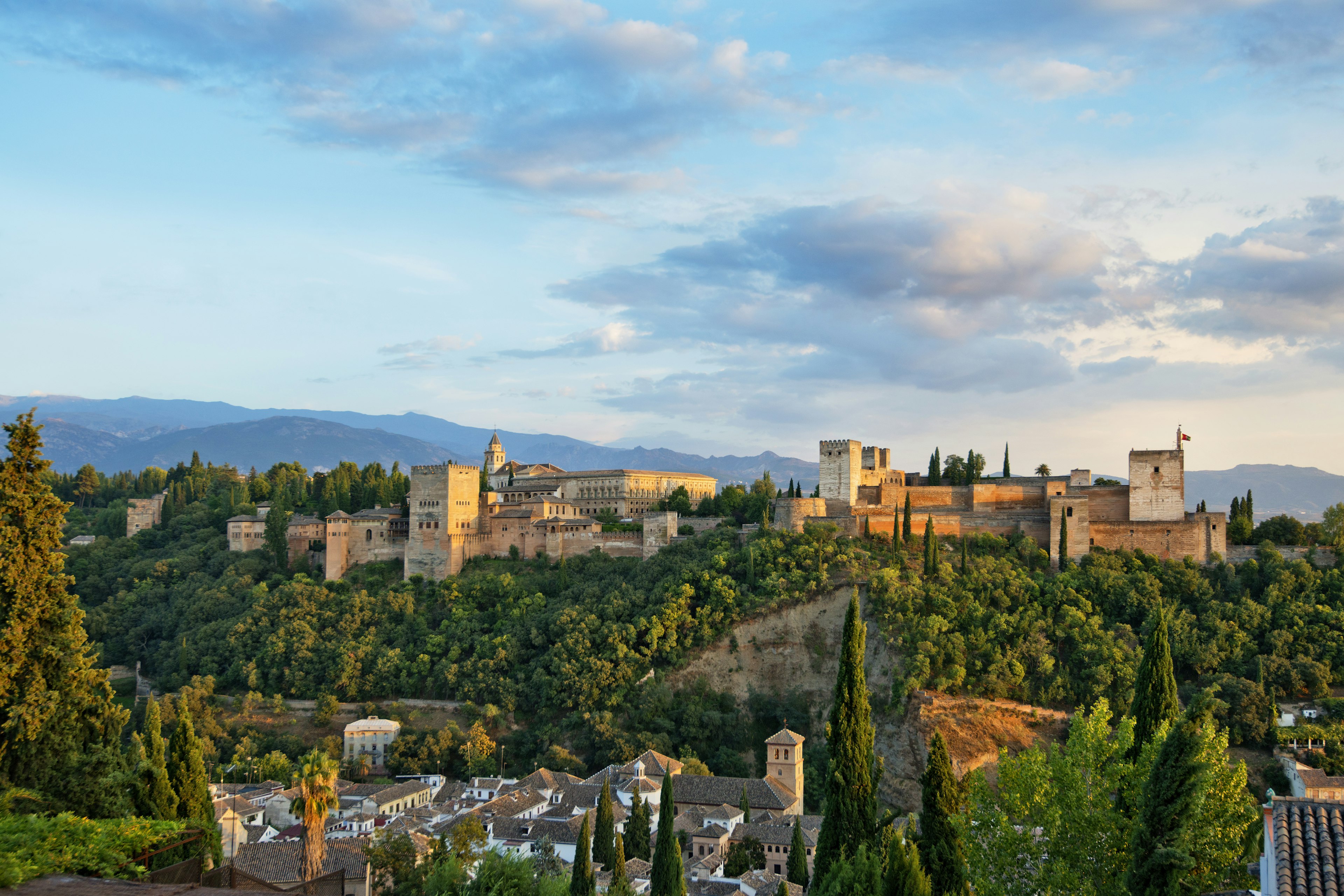 Alhambra seen from Mirador de San Nicolas.