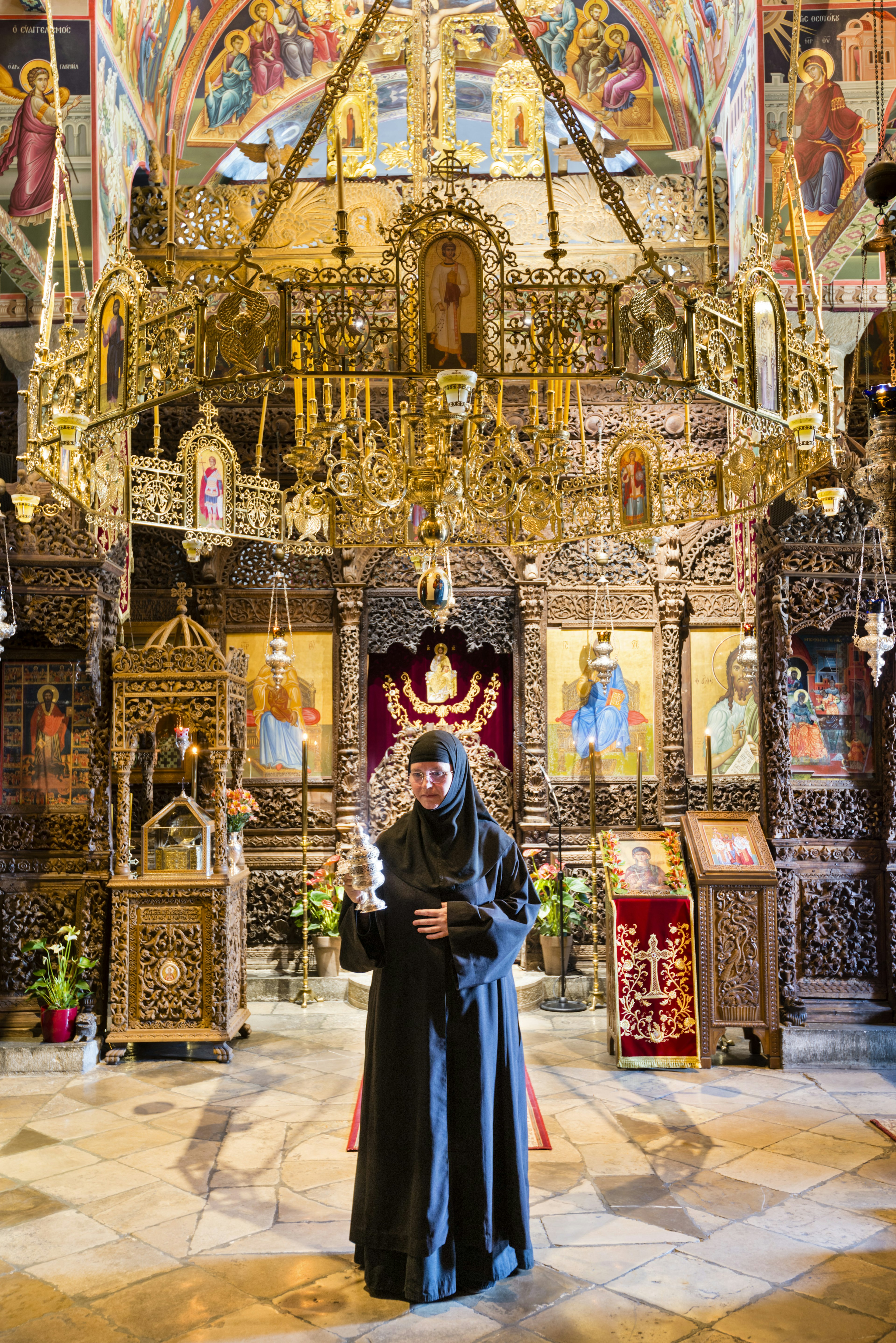 Nun at Moni Agiou Stefanou, a Meteora monastery repurposed as a convent, for two decades.