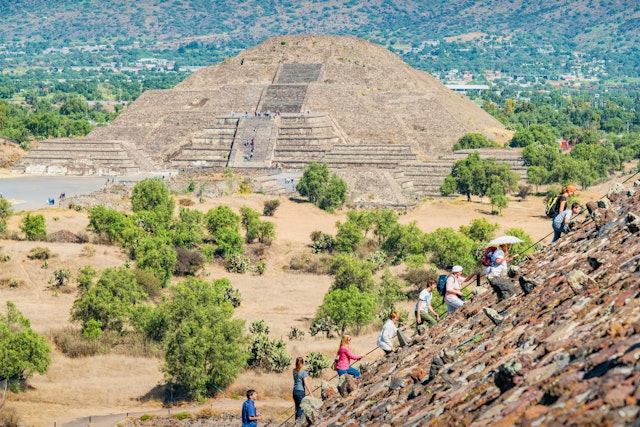 Many nationalities can visit Mexico visa-free – great news if you dream of climbing the Teotihuacan pyramids near Mexico City. Getty Images