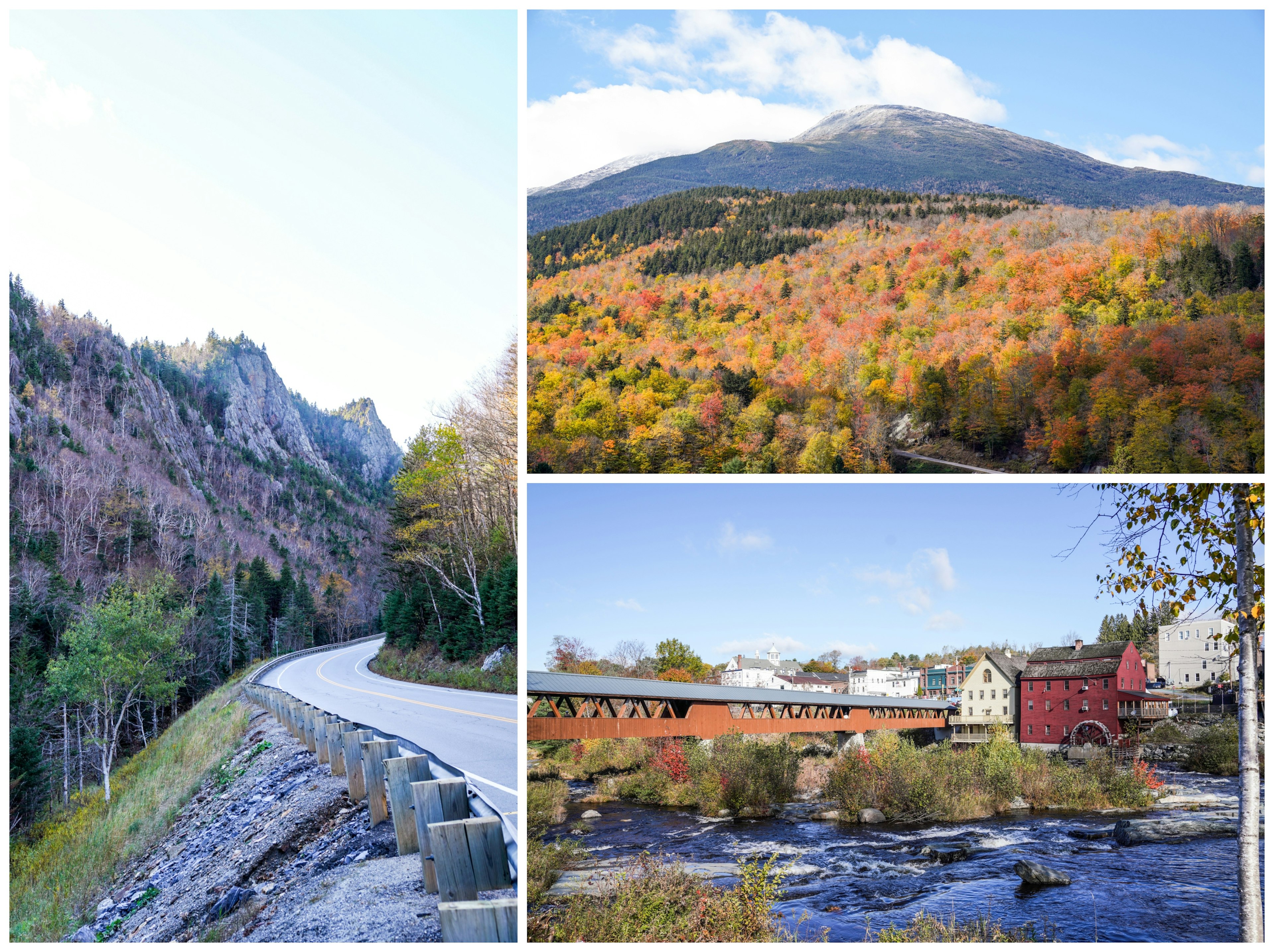 Fall colors and a covered bridge – Littleton, New Hampshire, is the quintessential New England. Lauren Breedlove for ϰϲʿ¼