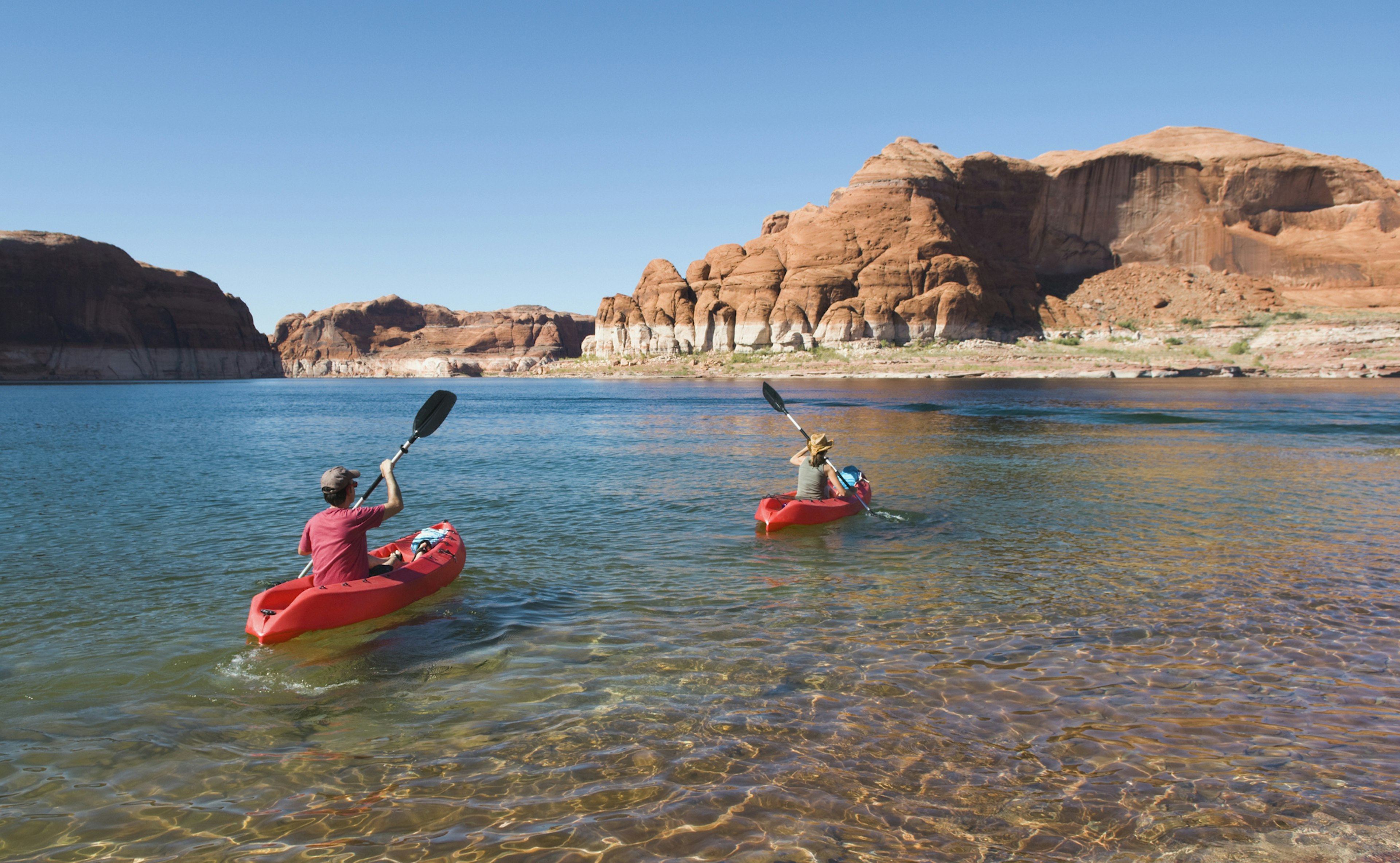 Lake Powell is one of Utah's favorite places to cool down in summer. Getty Images