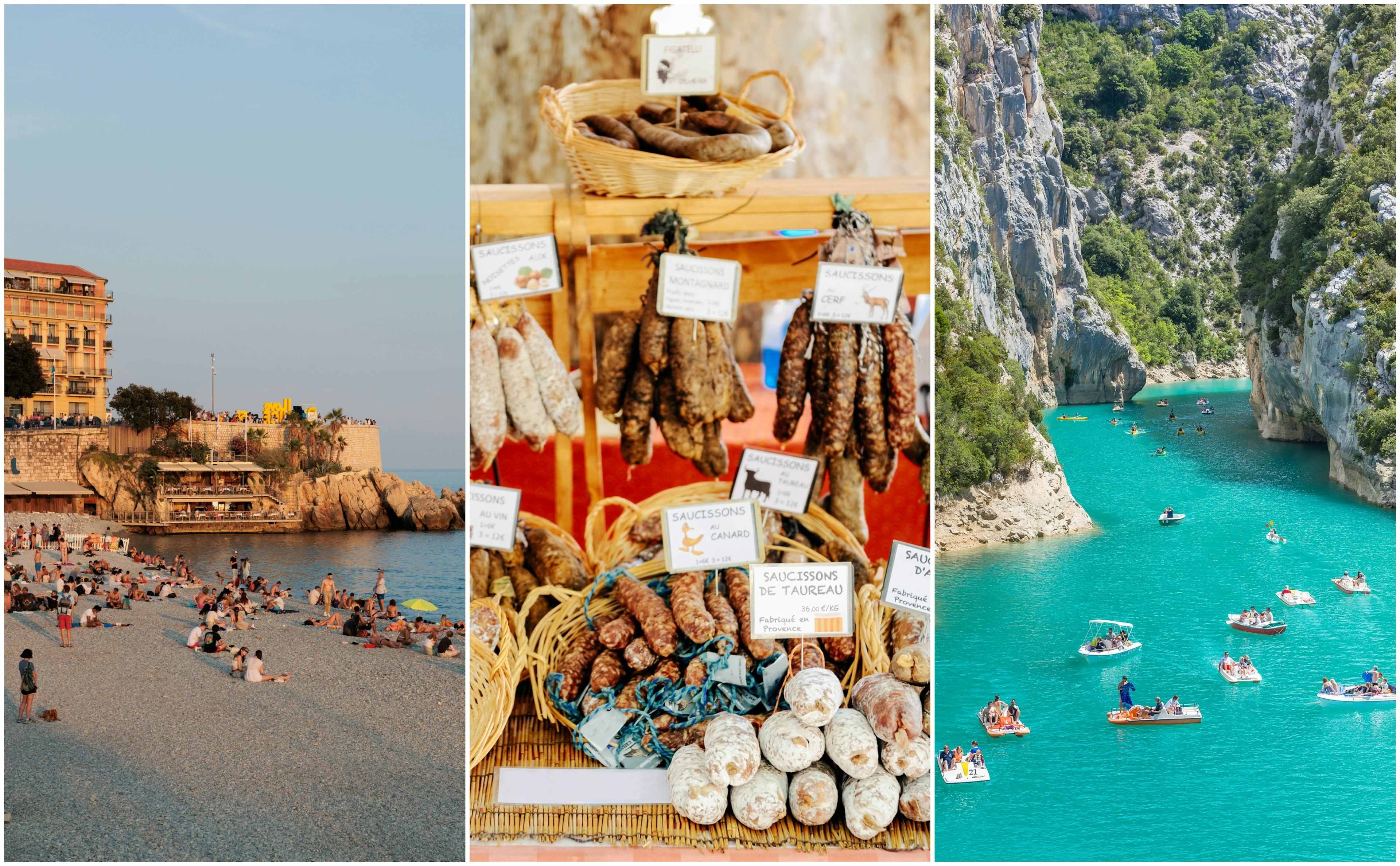 Wander the Promenade des Anglais in Nice, the farmers markets of Aix-en-Provence and kayak through the Gorges du Verdon.