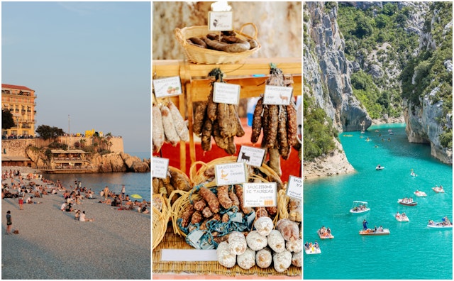 Wander the Promenade des Anglais in Nice, the farmers markets of Aix-en-Provence and kayak through the Gorges du Verdon.