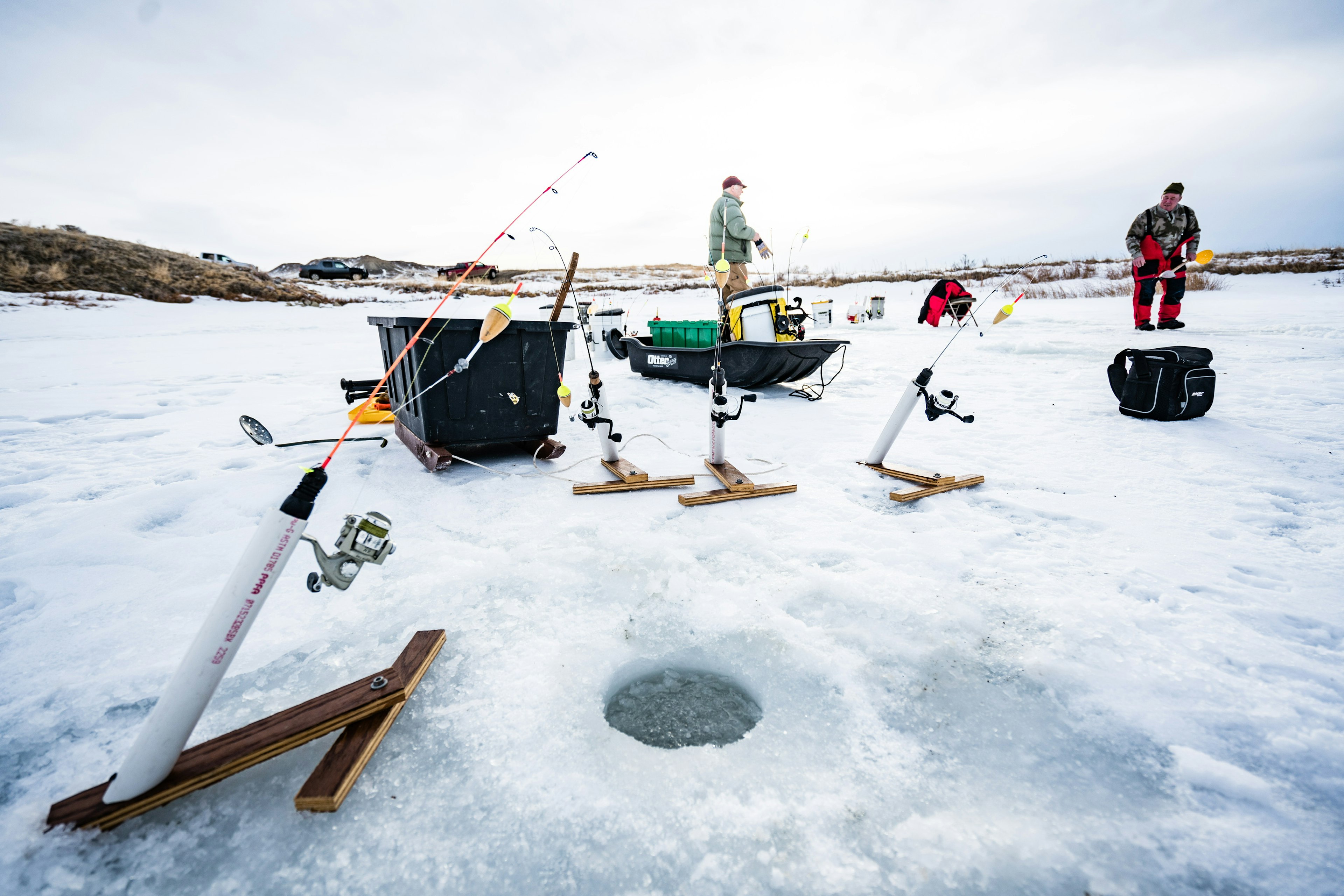 Yes, you can even fish in Montana during winter! Sean R Harvey, via Visit Montana