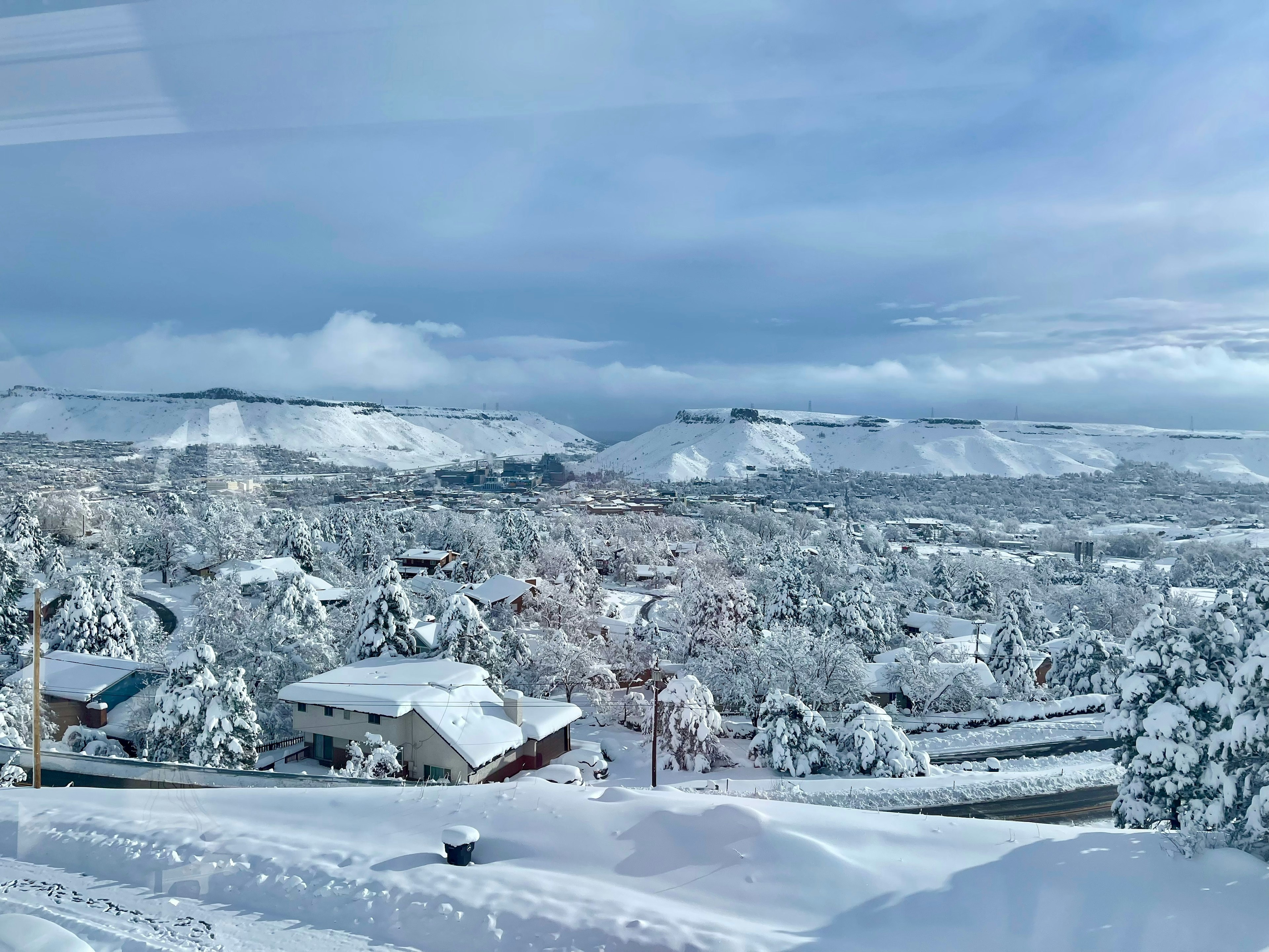 A perfect snowy day for a hike near the town of Golden, Colorado. Shutterstock