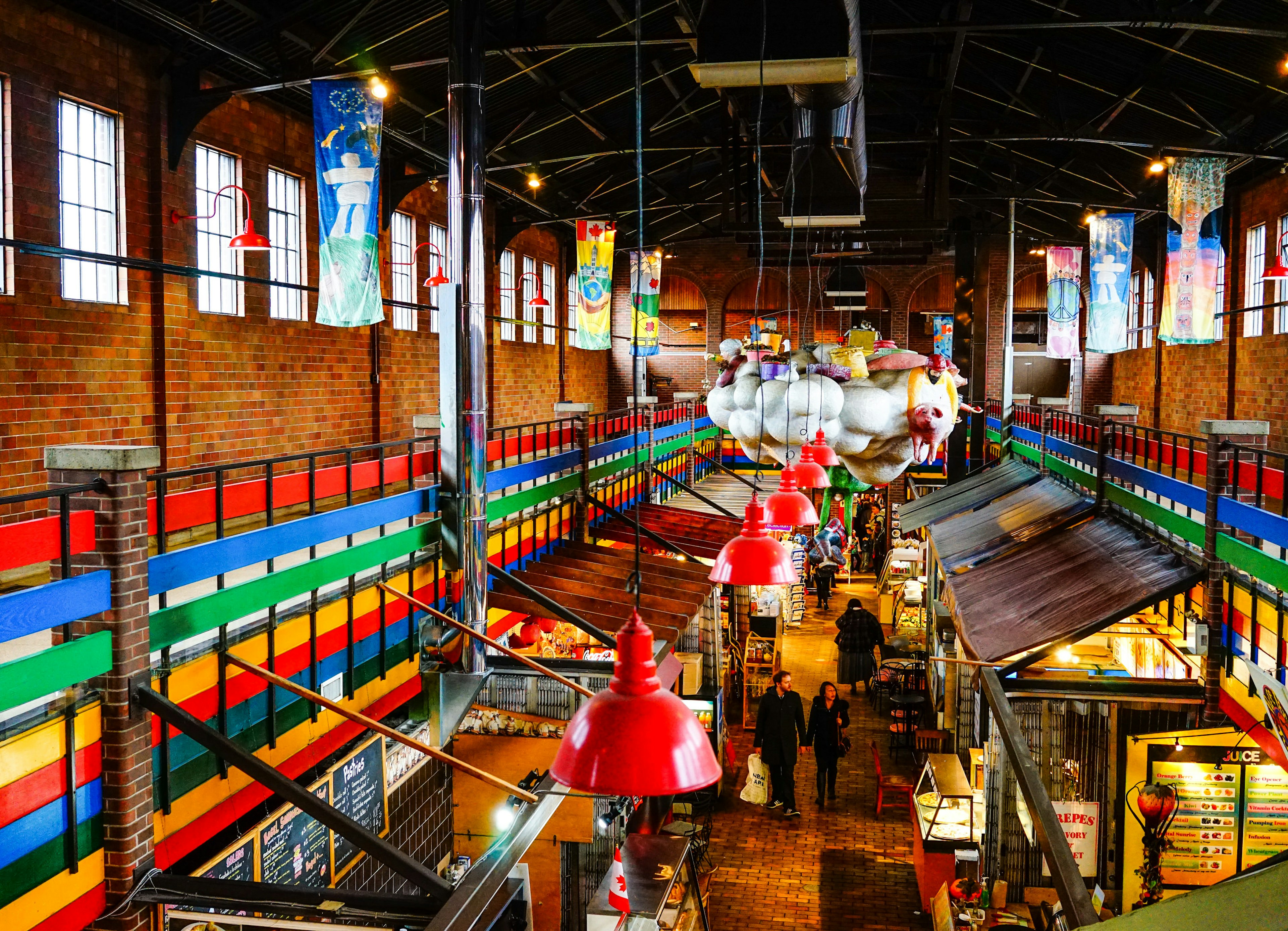 Interior of the ByWard Market in Ottawa.