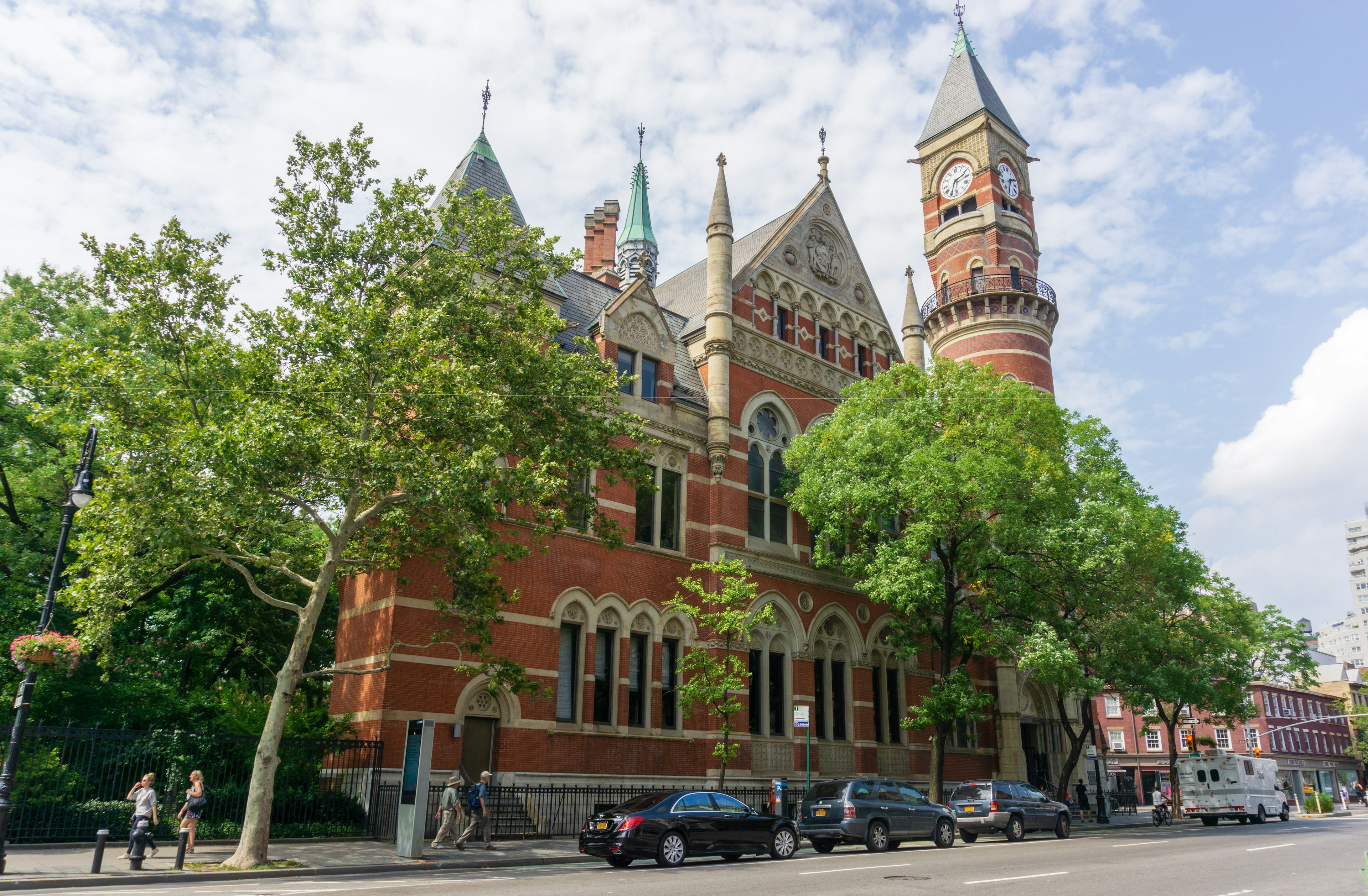 Exterior of the Jefferson Market Library in Greenwich Village.