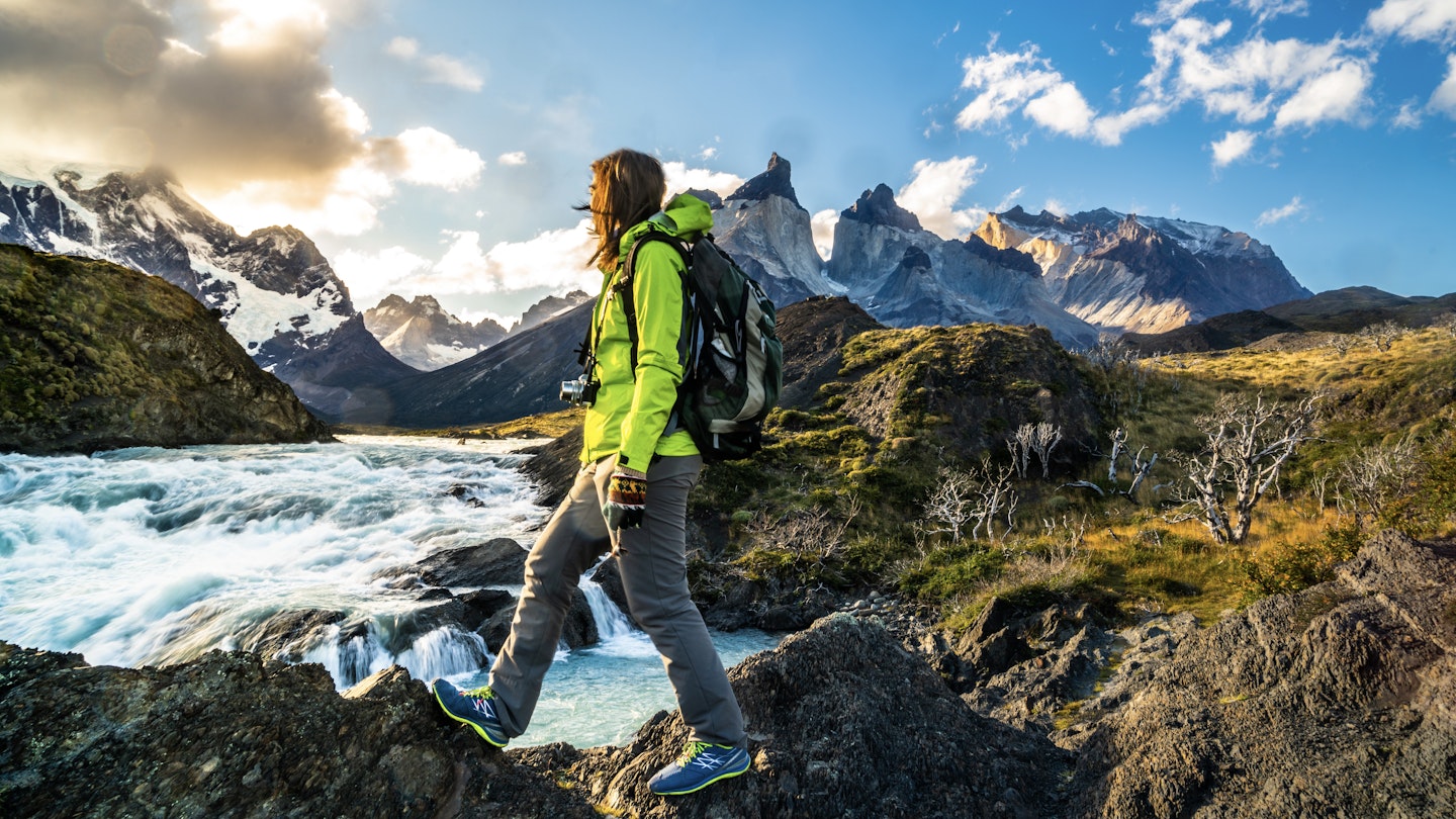 Female hiker walking on rocky ground near Salto Grande Waterfall with Los Kuernos Peak in the background.
1397527424
RFC, Shutterstock, adventure, america, andes, backpack, beautiful, beauty, camping, chile, dream, explore, extreme, forest, freedom, gravel, hike, hiking, holiday, journey, kuernos, lake, landscape, majestic, mountain, national, nature, outdoor, outdoors, paine, park, patagonia, peak, peaks, pehoe, people, scenic, sport, storm, summer, sun, top, torres, tourism, tourist, travel, trek, trekking, waterfall, salto grande, south america, water fall, Adult, Adventure, Backpack, Backpacking, Bag, Clothing, Female, Footwear, Glove, Hiking, Leisure Activities, Nature, Outdoors, Person, Photography, Shoe, Woman
Female hiker walking on rocky ground near Salto Grande Waterfall with Los Kuernos Peak in the background