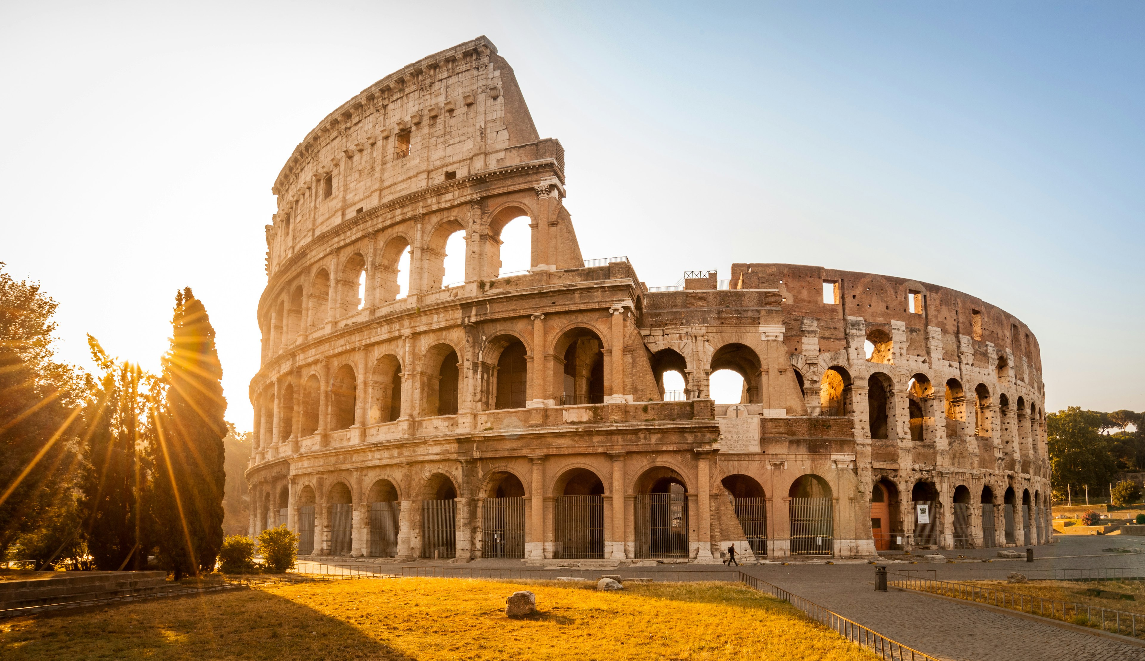 Colosseum at sunrise, Rome, Italy