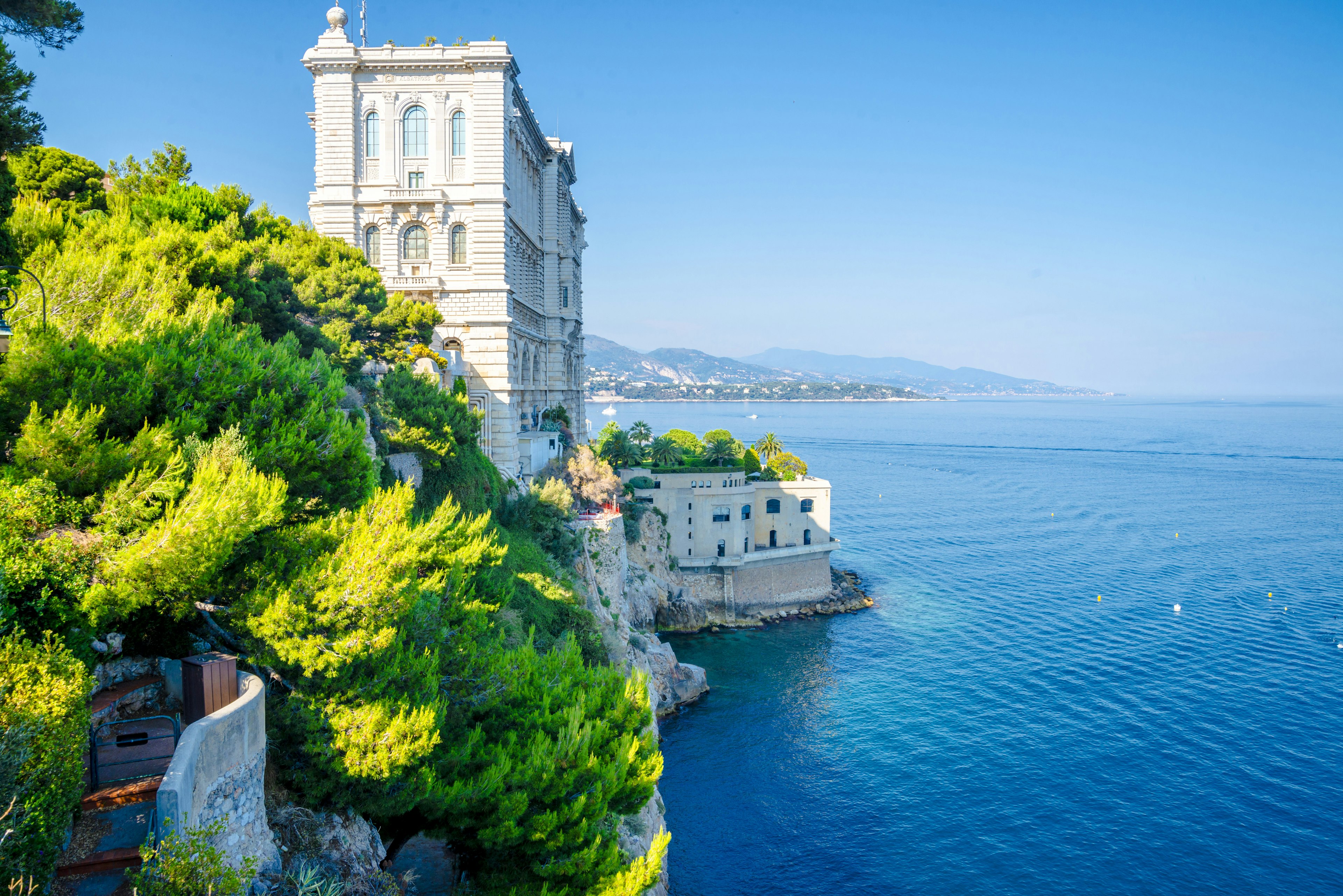 Side of Oceanographic Institute museum in Principality of Monaco.