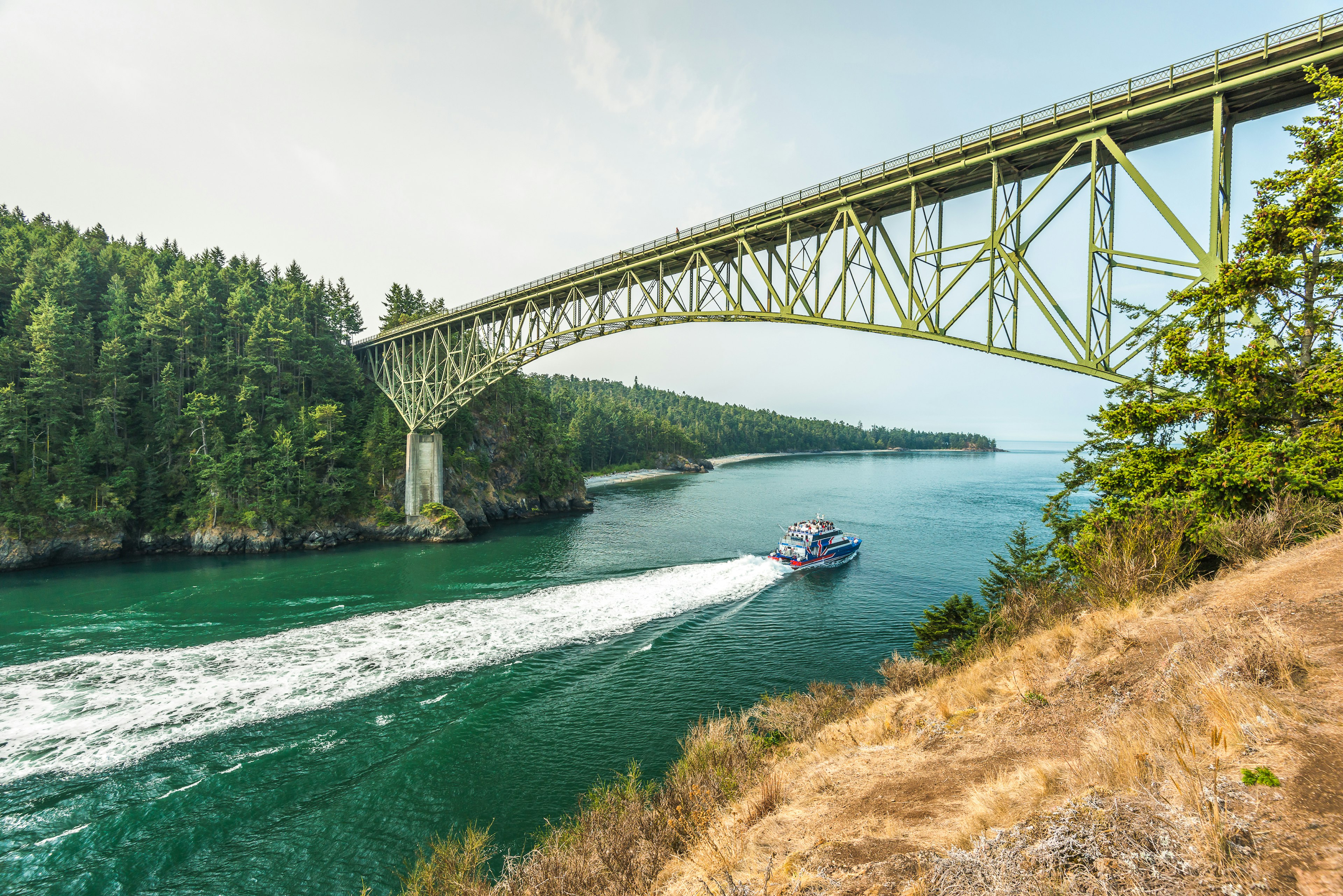 Whidbey Island offers relaxing landscapes within easy reach of downtown Seattle. Shutterstock