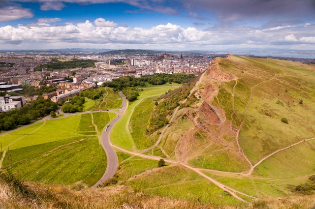 For urban greenery, it's hard to beat Arthur's Seat in Edinburgh. Joe Dunckley/Shutterstock