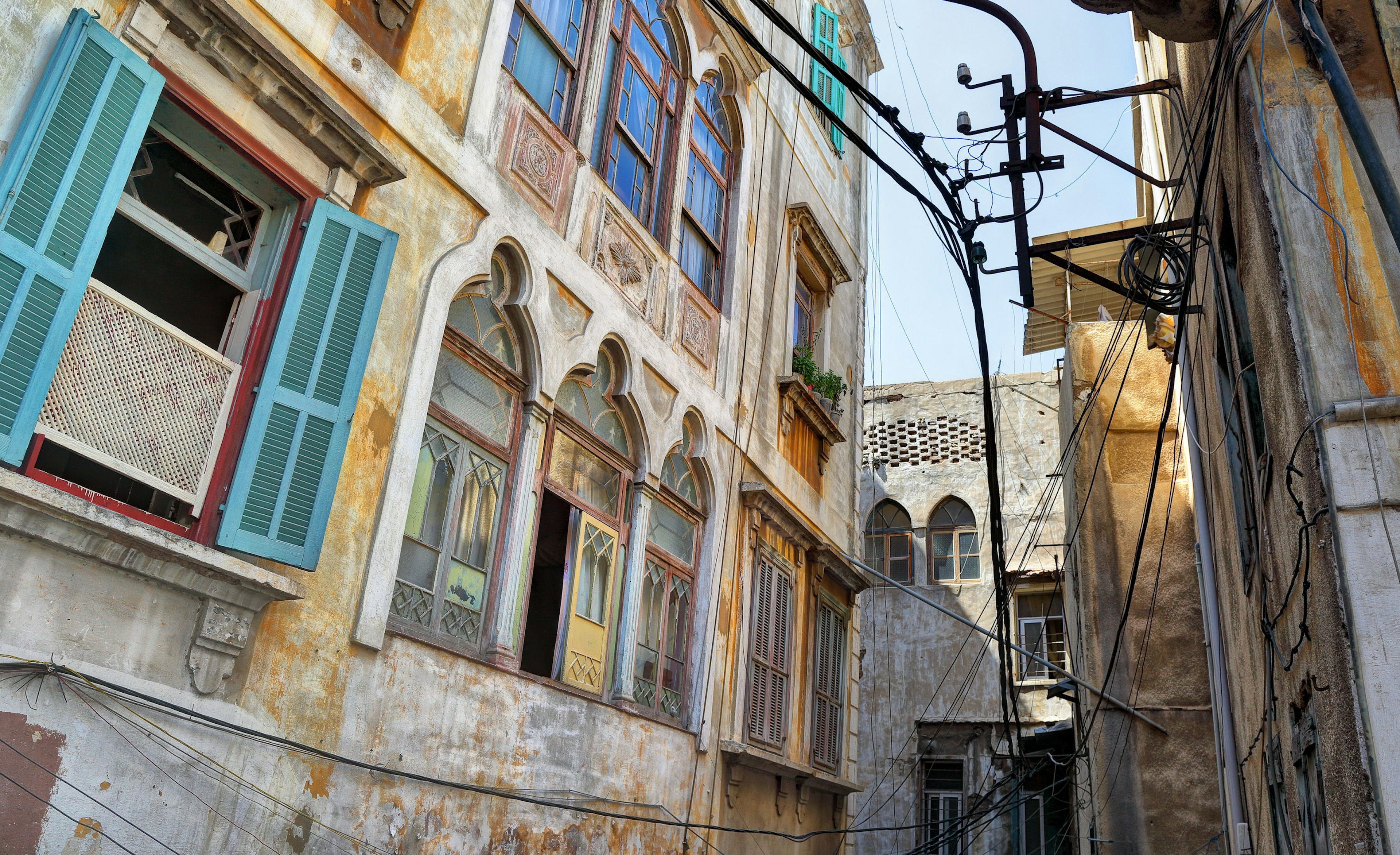 The alleyways of old Tripoli, Lebanon