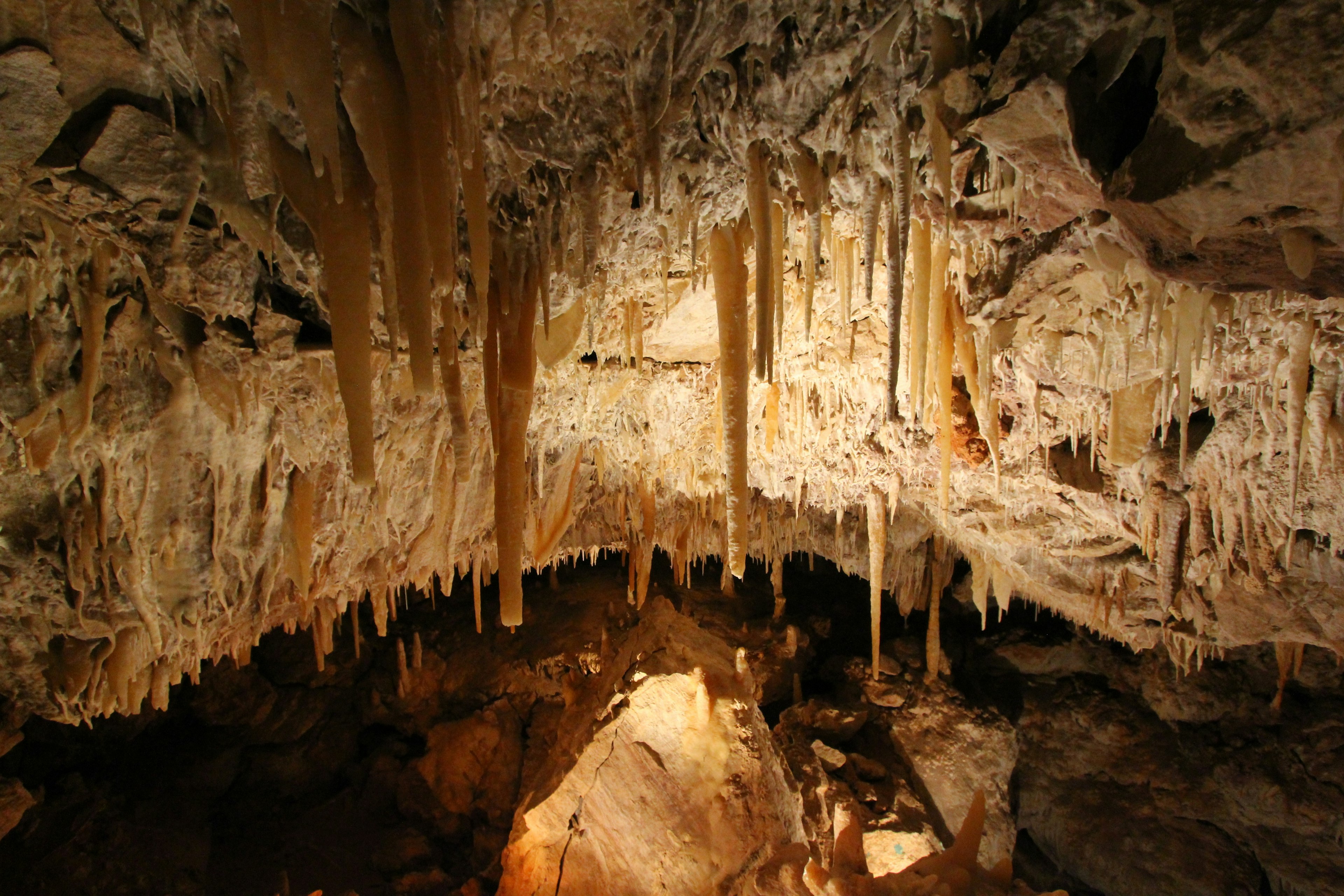 Stalagmites in Ngilgi Cave